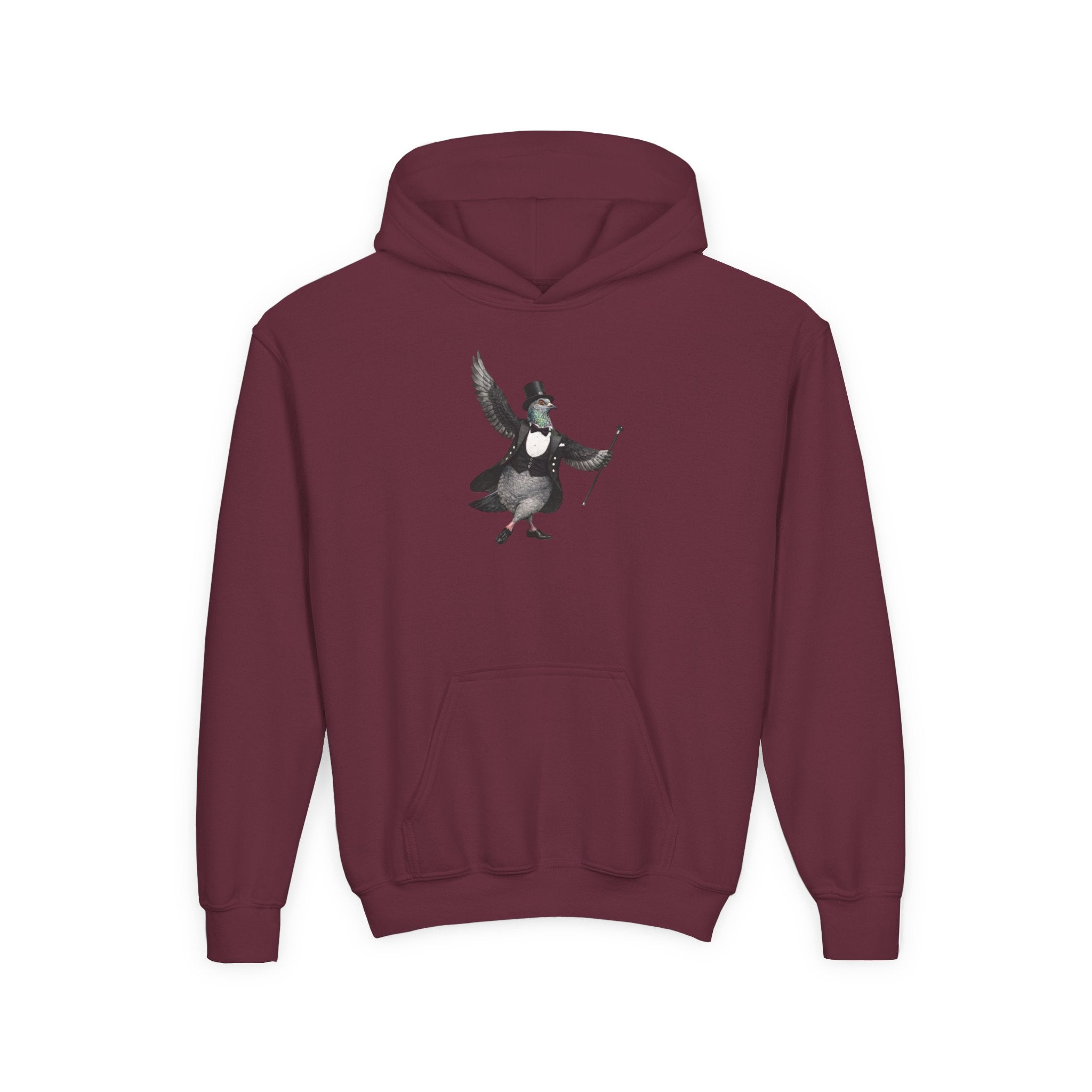 Customizable Broadway NYC Pigeon NYC Kids Hoodie | New York Theater Kid Bird Lovers Childrens Hooded Sweatshirt