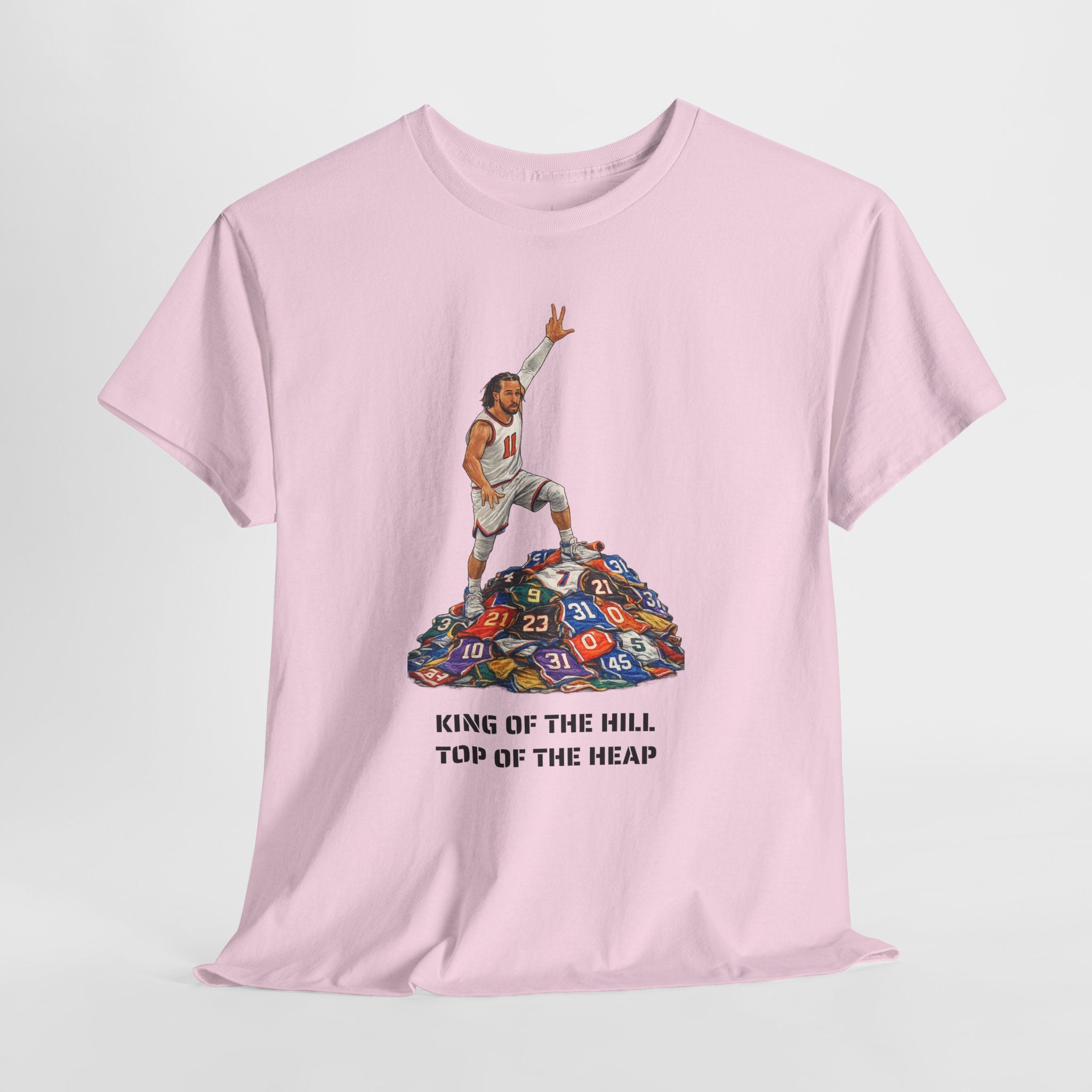 Jalen Brunson King of the Hill Top of the Heap Tee | New York New York Basketball T-Shirt