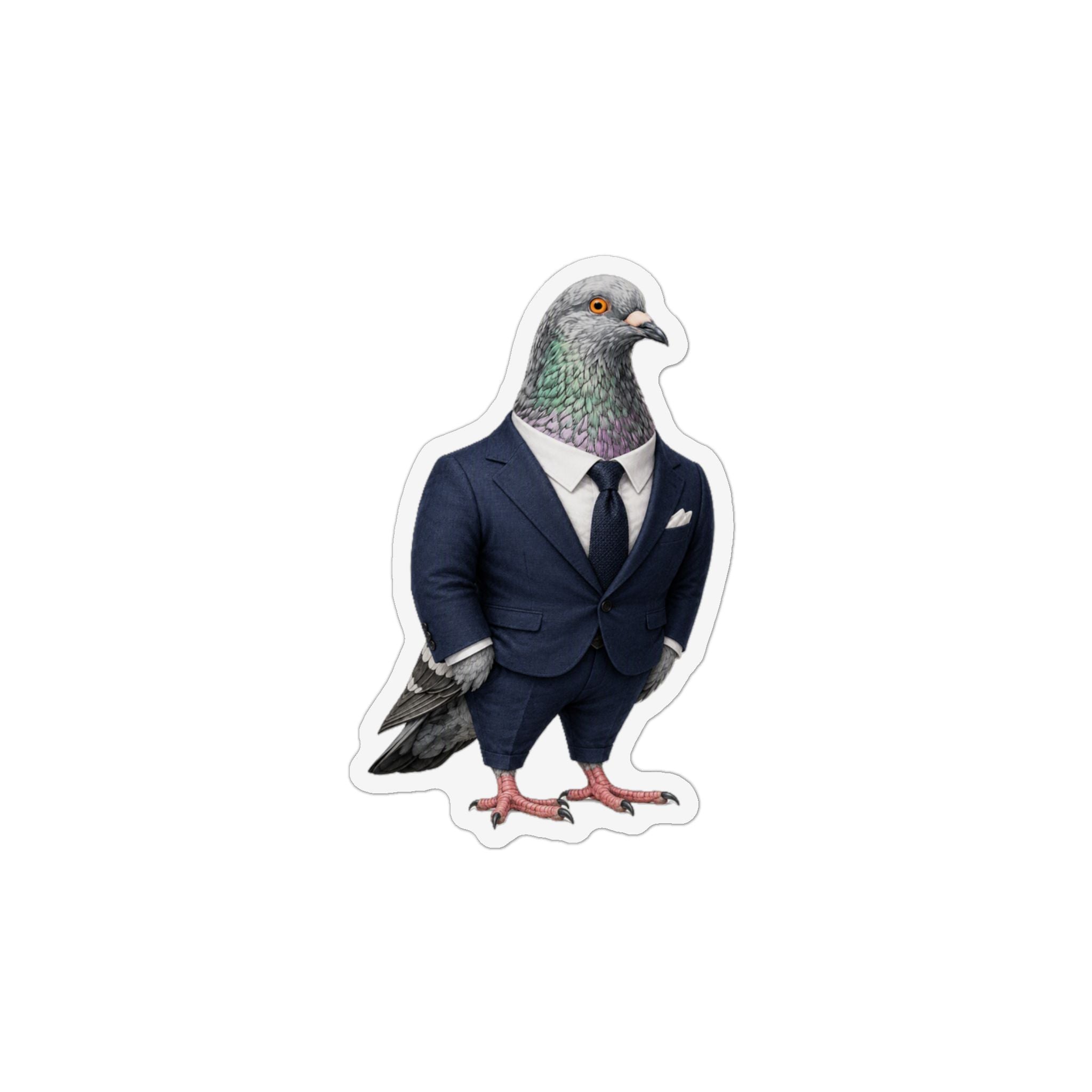 Billionaires' Row NYC Pigeon Magnet | Businessman Bird Lover Fridge Magnet