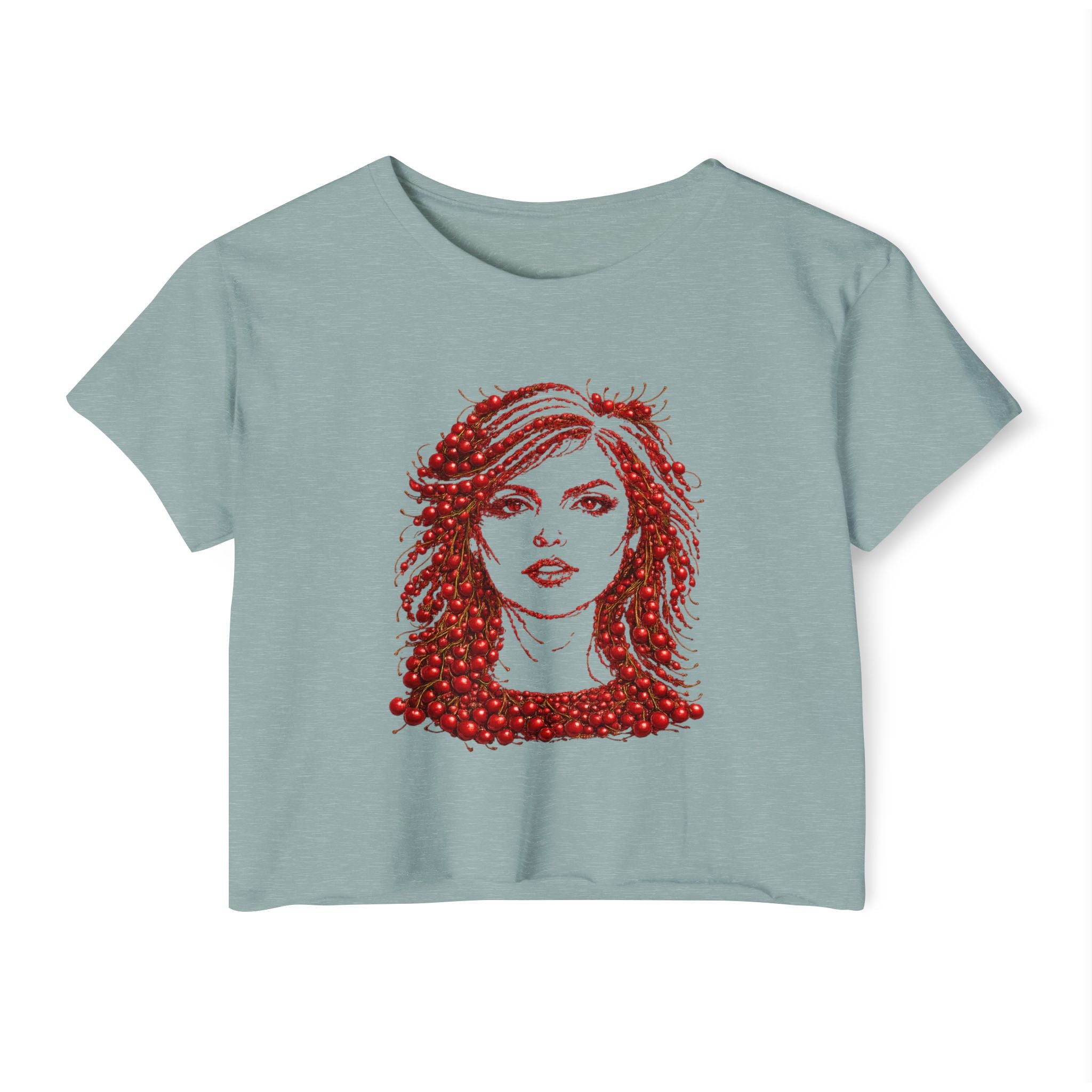 Cherry Debbie Harry Crop Top T-shirt   Music Tee