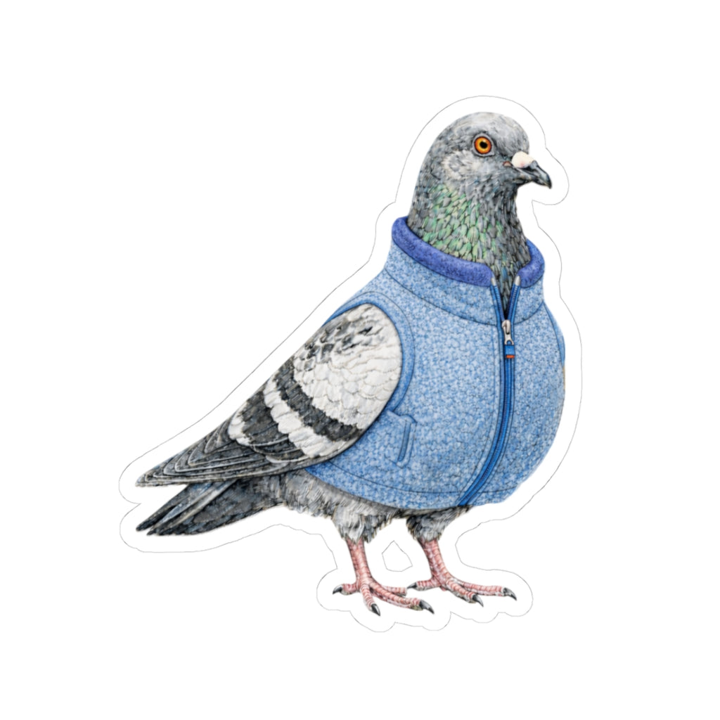 Financial District NYC Pigeon 3" x 3" Sticker