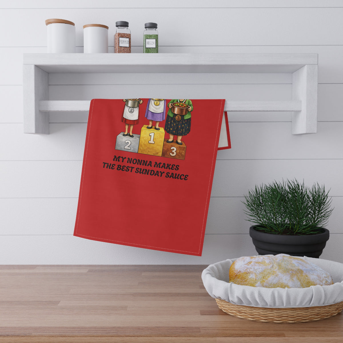 My Nonna Makes the Best Sunday Sauce Tea Towel | Italian Grandma Pasta Sauce Competition Nonna Towel