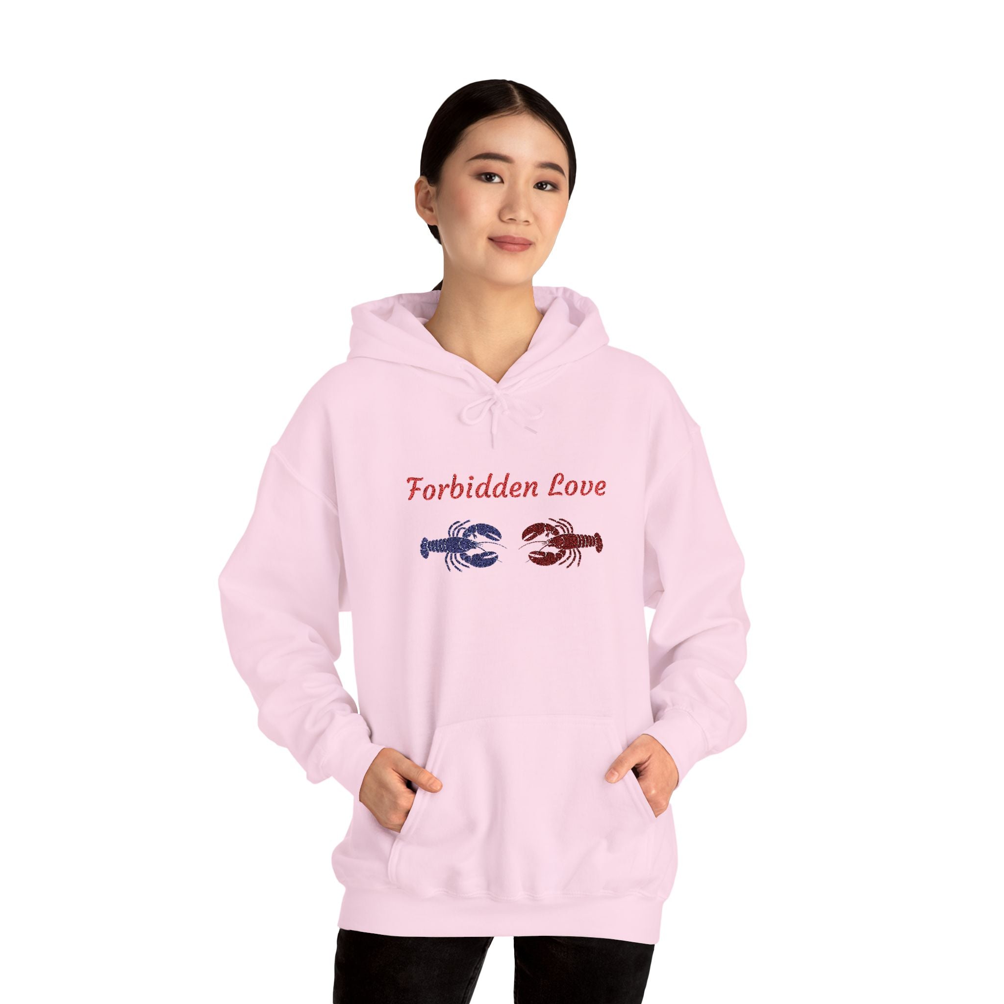 Hamptons Forbidden Love Hoodie — Lobster Romeo and Juliet Pullover