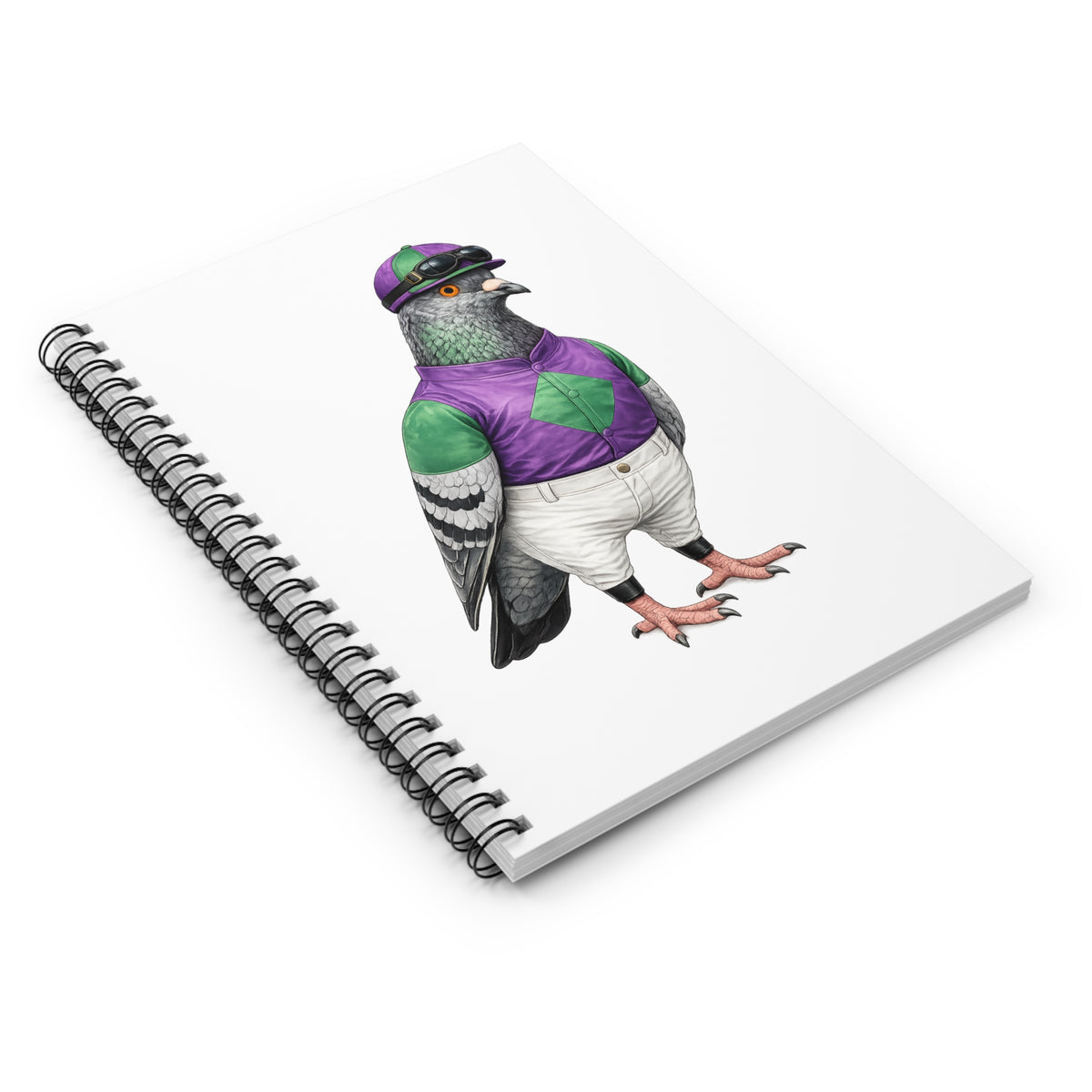 Customizable Ozone Park NYC Pigeon Spiral Journal | Bird Lovers Notebook