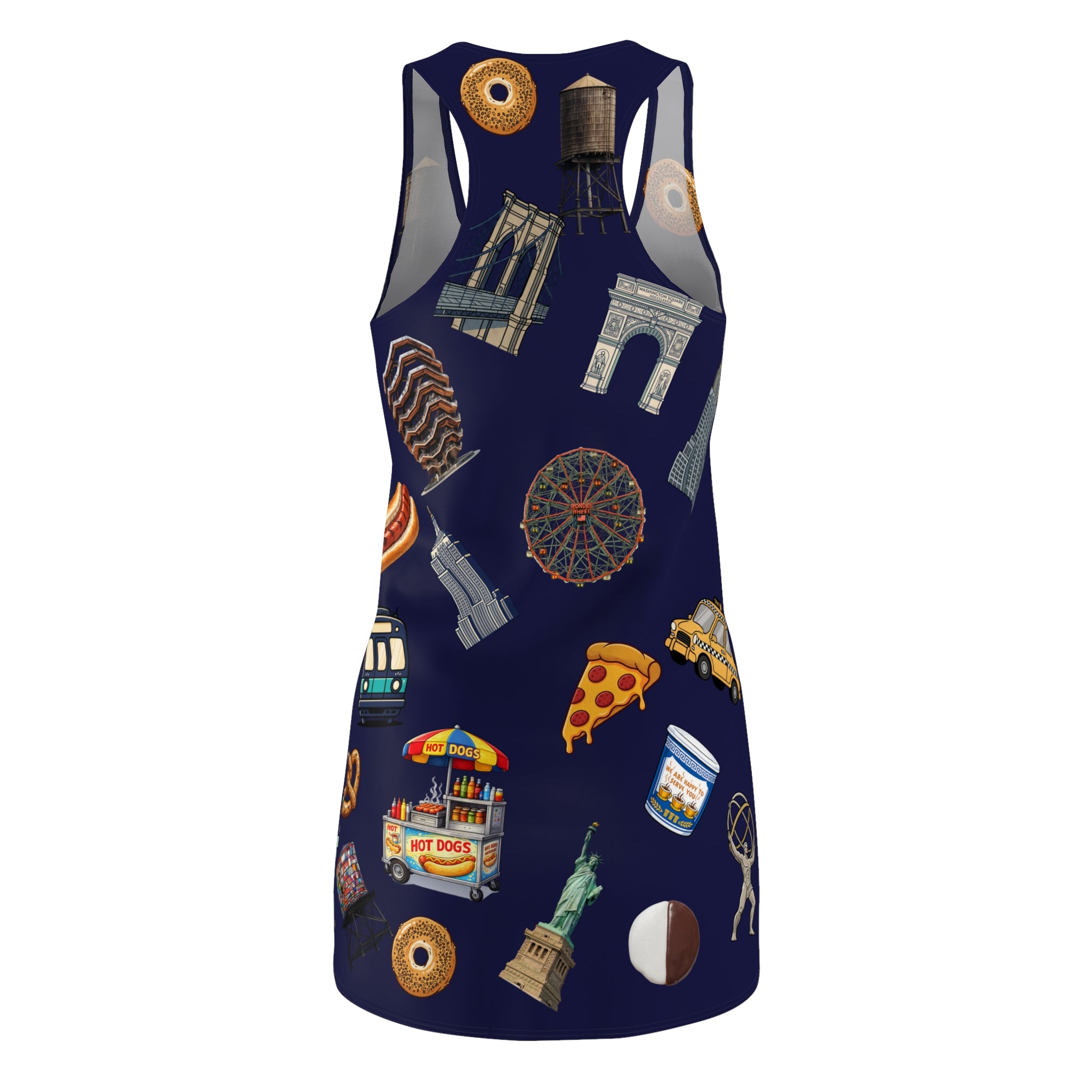 Vestido nadador Icons of New York City — Cubrebaños de las atracciones de NYC