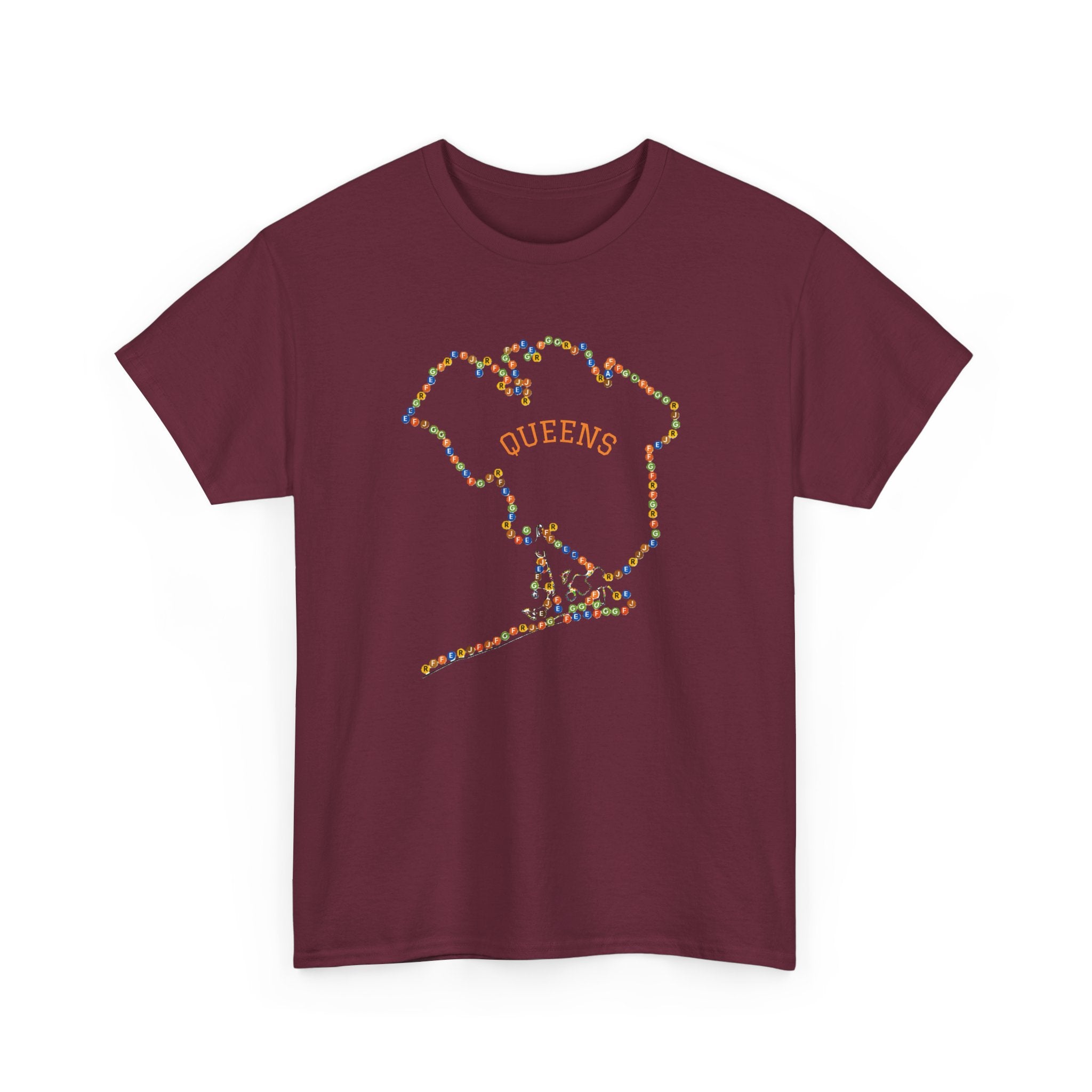Queens Map T-Shirt | Subway Signs Tee