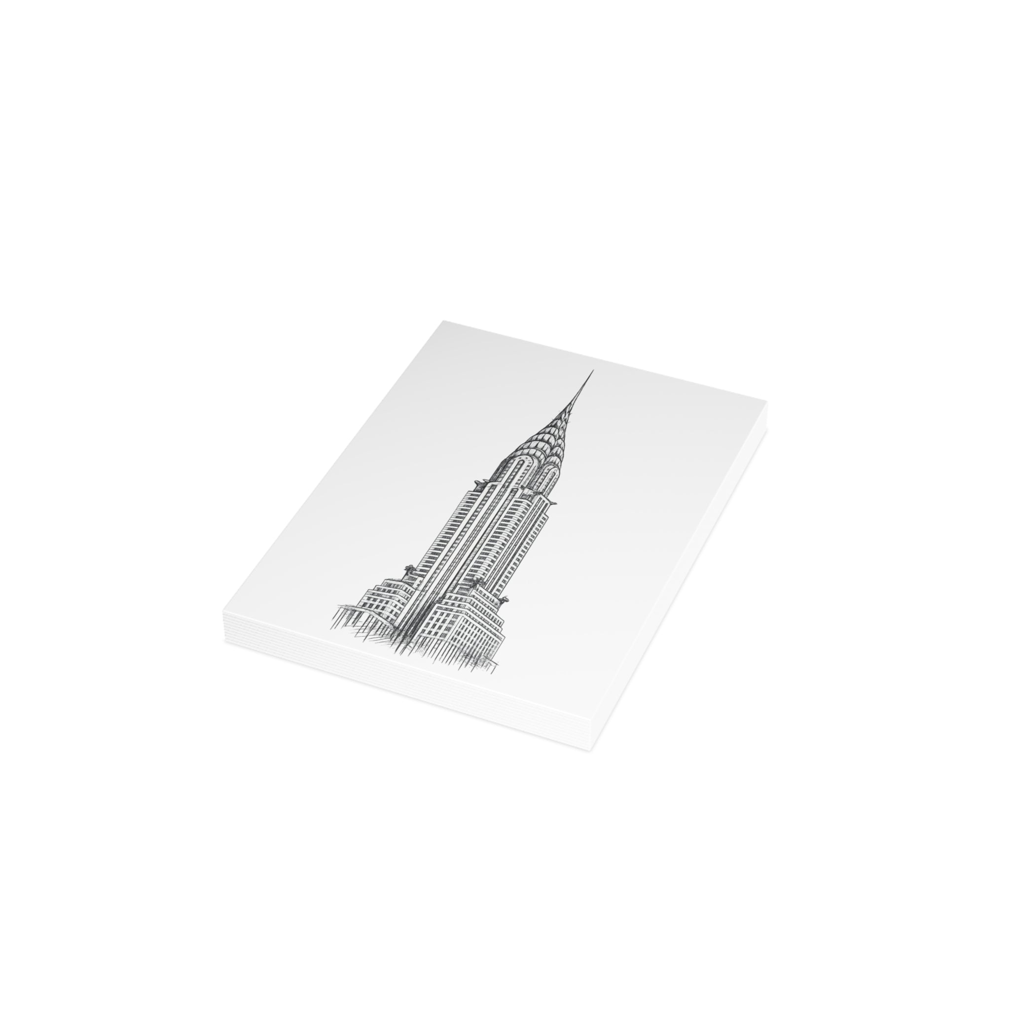 Chrysler Building Postcard Set — Architectural Sketch Postcard Bundle