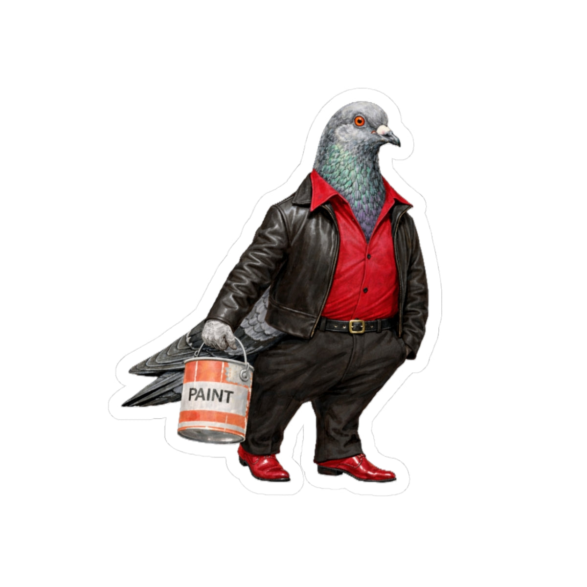 Bay Ridge NYC Pigeon 3" x 3" Sticker