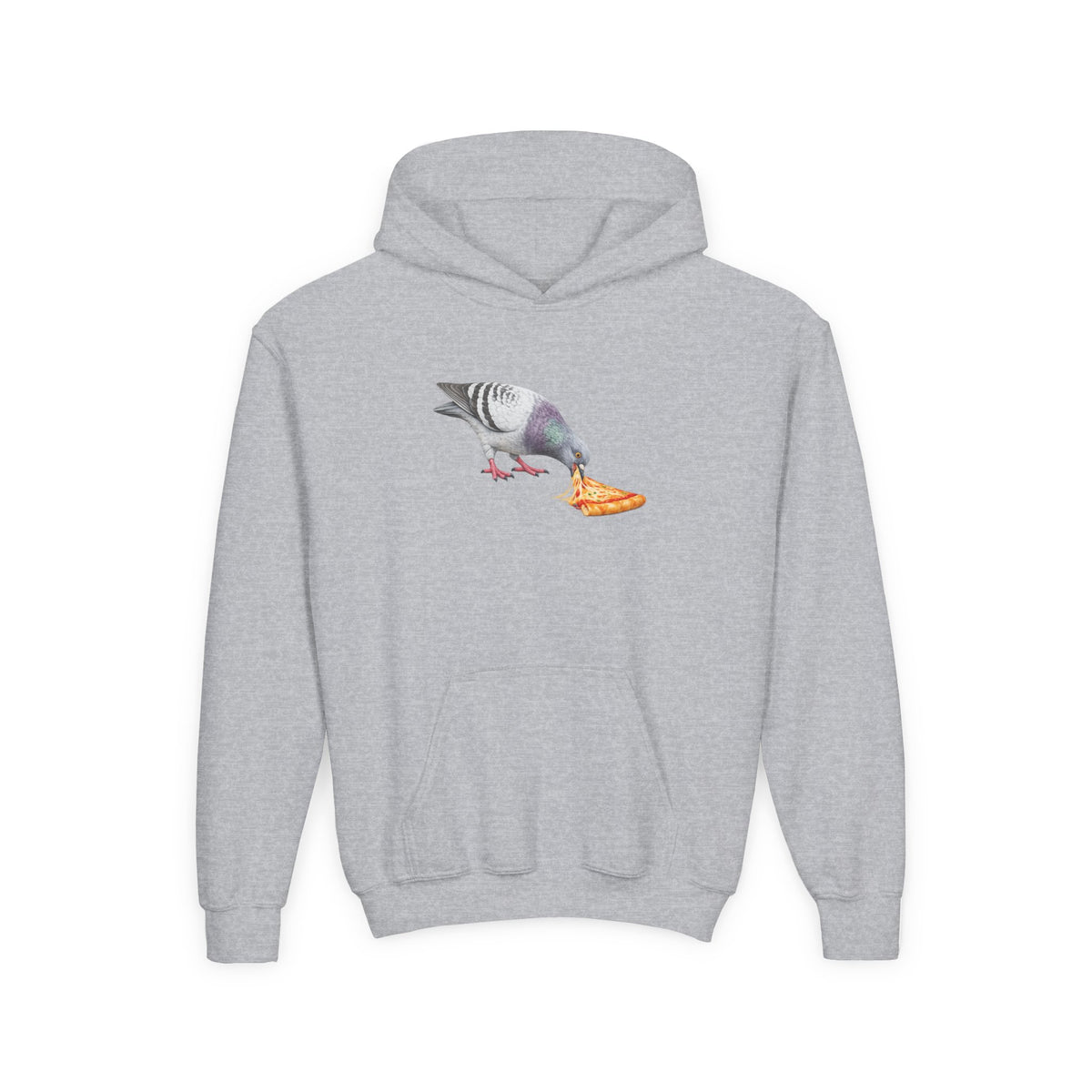 Customizable Little Italy NYC Pigeon NYC Kids Hoodie | New York Pizza Lover Bird Lovers Childrens Hooded Sweatshirt