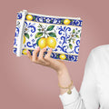 Little Italy Amalfi Blue and White with Lemon Clutch