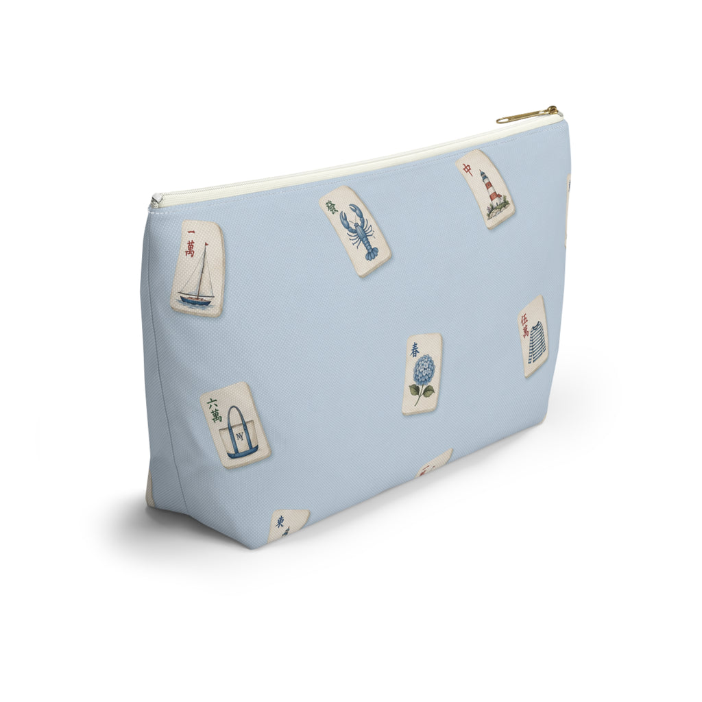 Hamptons Mahjong Tile Pouch —  T-Bottom Travel Bag