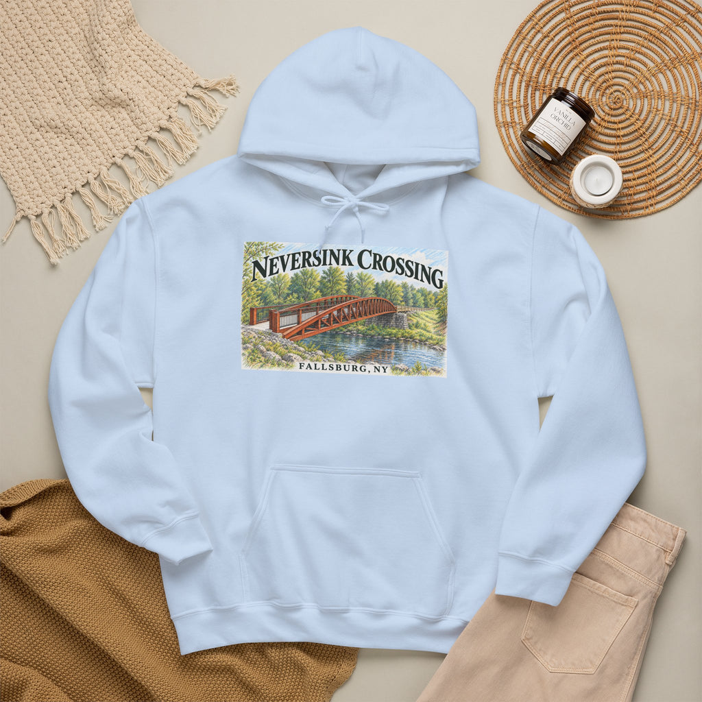 Neversink Crossing Fallsburg Catskills Upstate New York Pullover Hoodie