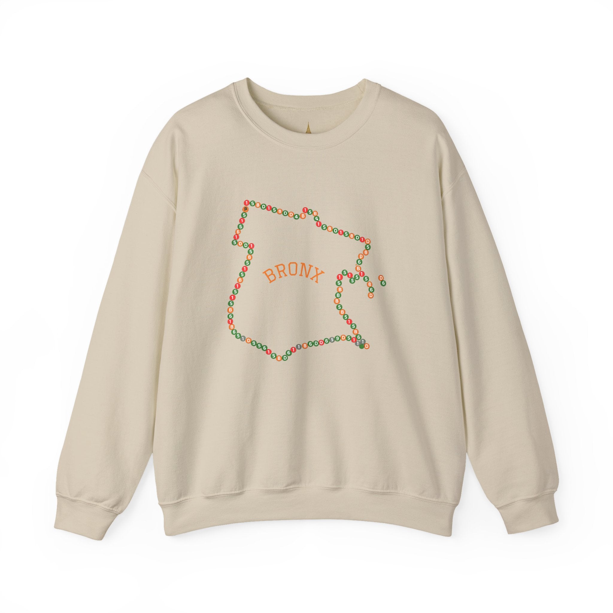 The Bronx Map Subway Signs Sweatshirt | NYC Crewneck Sweater