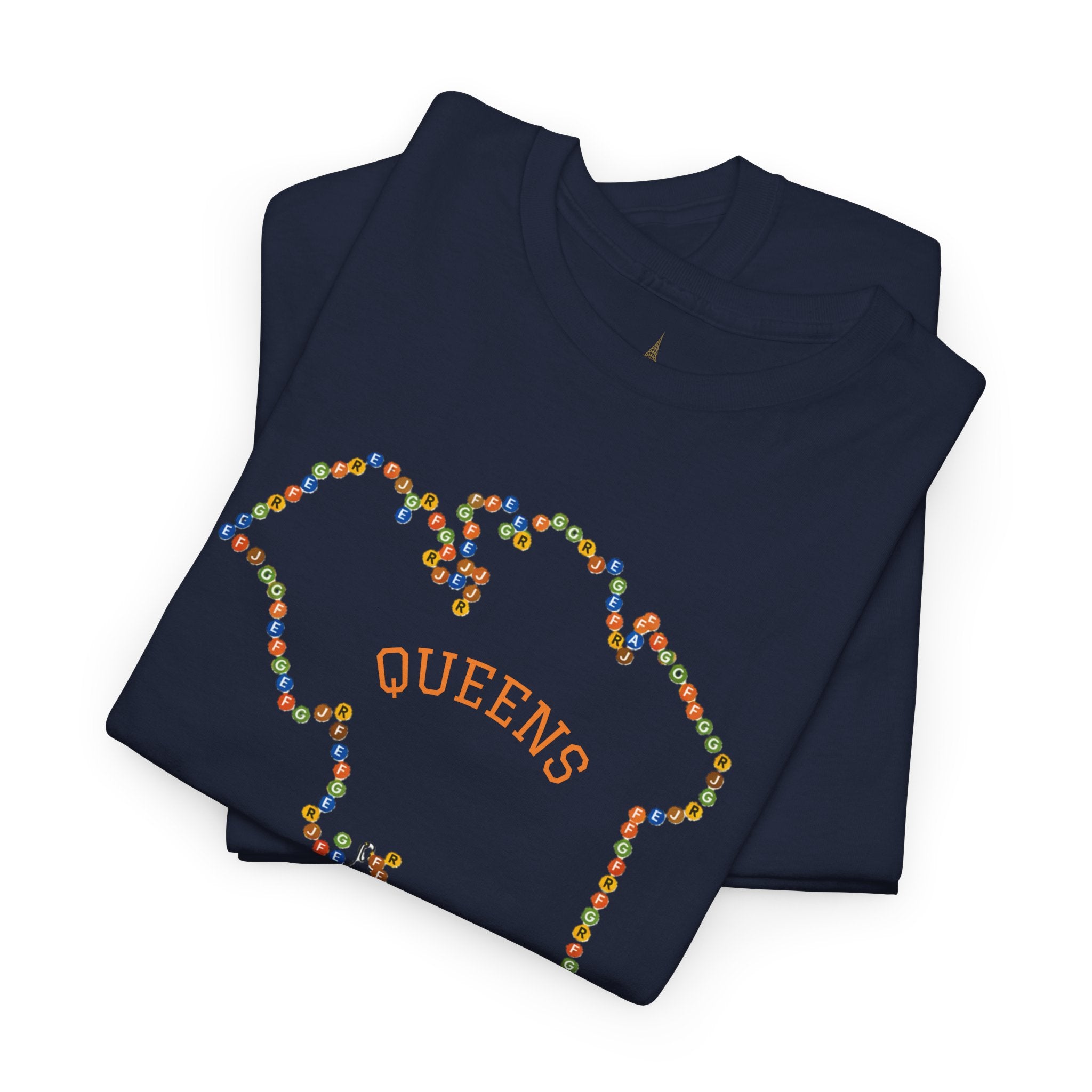 Queens Map Subway Signs T-Shirt | NYC Subway Tee