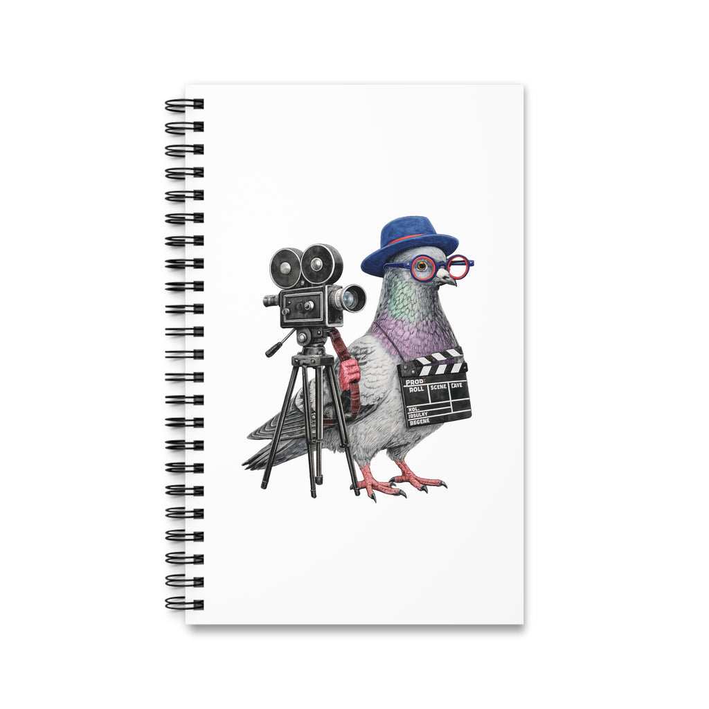 Customizable Tribeca NYC Pigeon Spiral Journal | Bird Lovers Notebook