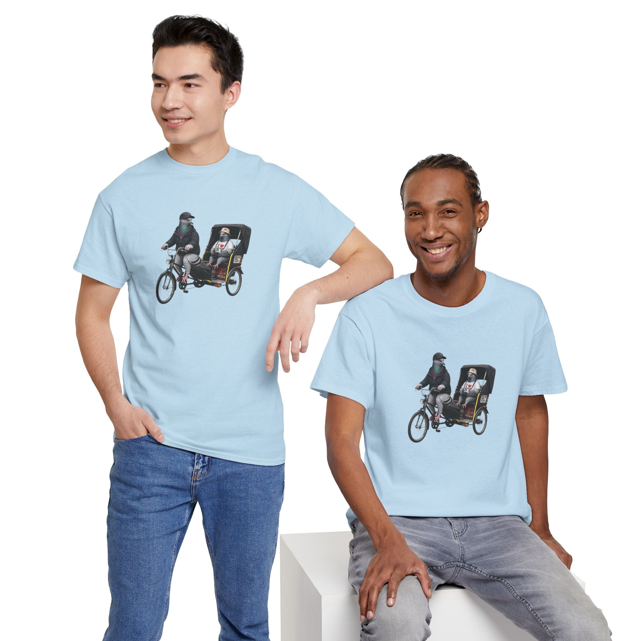 Customizable Times Square NYC Pigeon T-Shirt | Baseball Fan Tee