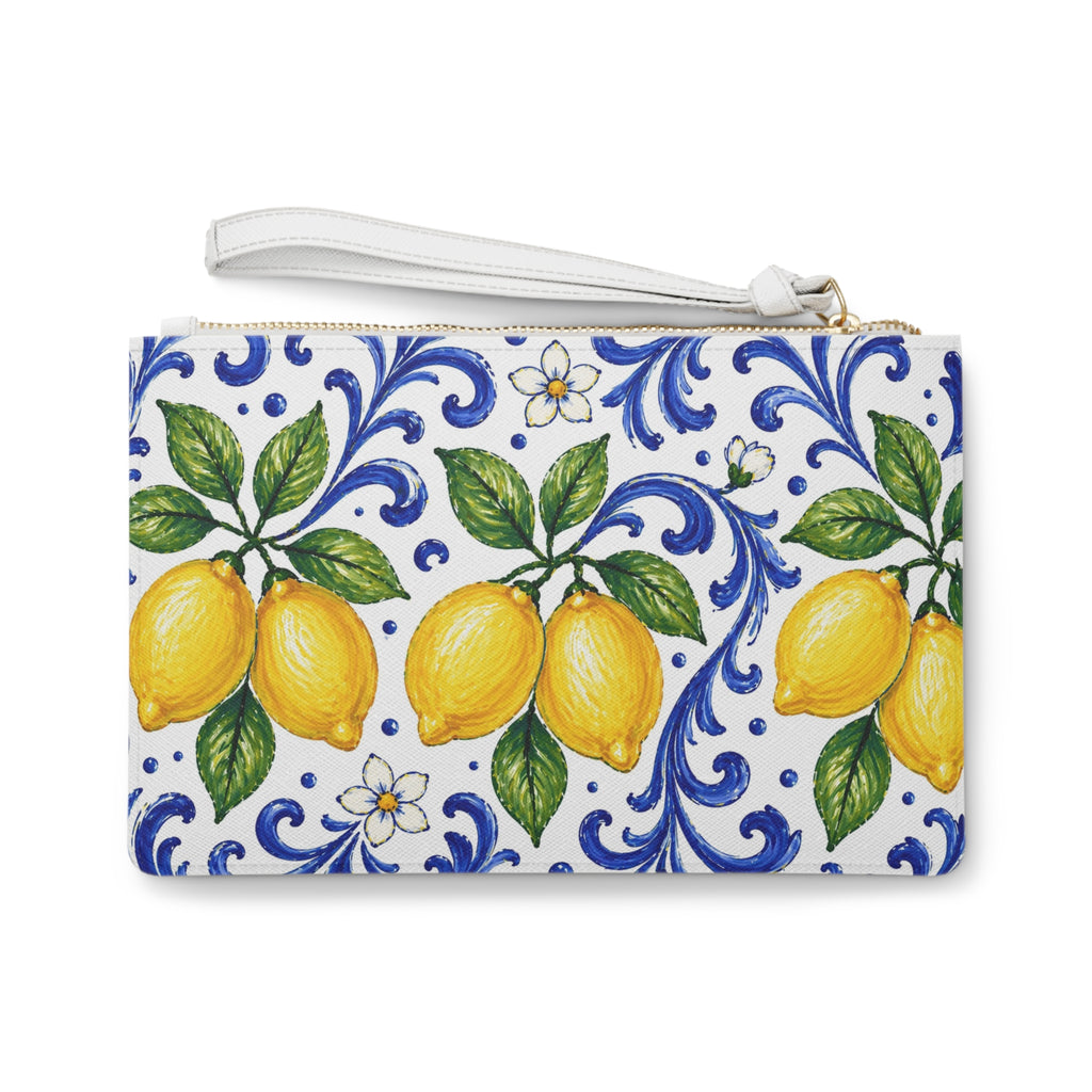 Little Italy Amalfi Blue and White with Lemon 2 Clutch