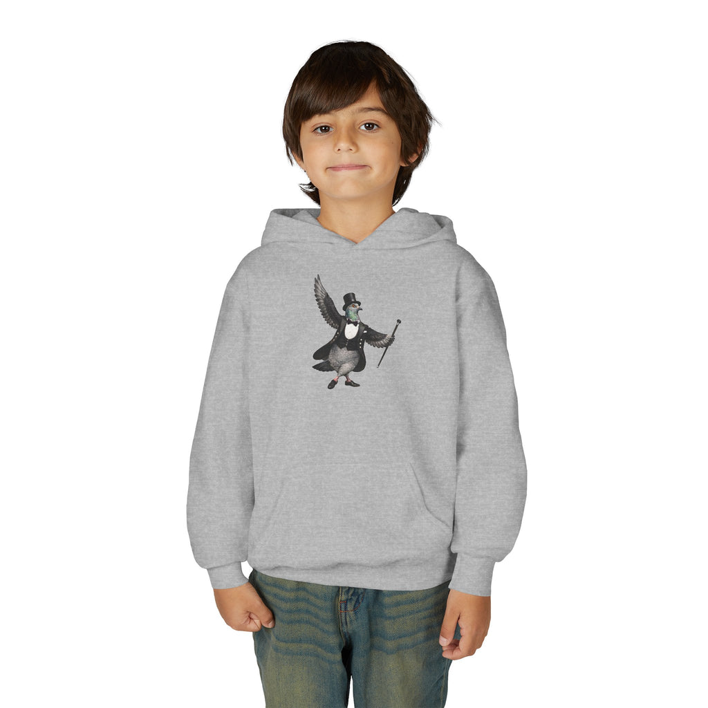 Sudadera con capucha para niños de Broadway NYC con paloma personalizable | Sudadera con capucha para niños amantes de las aves y el teatro de Nueva York