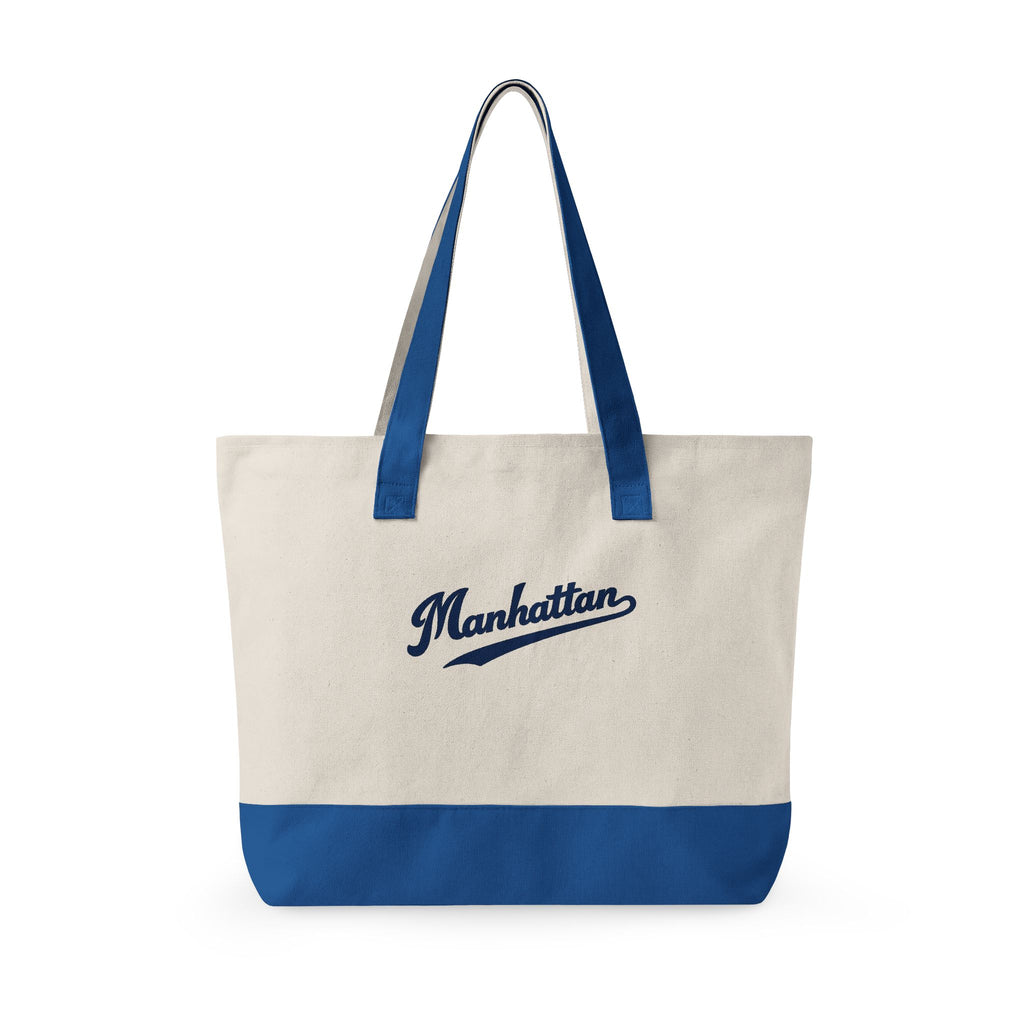 Manhattan Canvas Tote — Zippered Market Bag