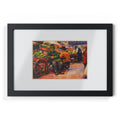 Colorized Historic Lower East Side 3 | Old New York Street Vendor  | Black Frame