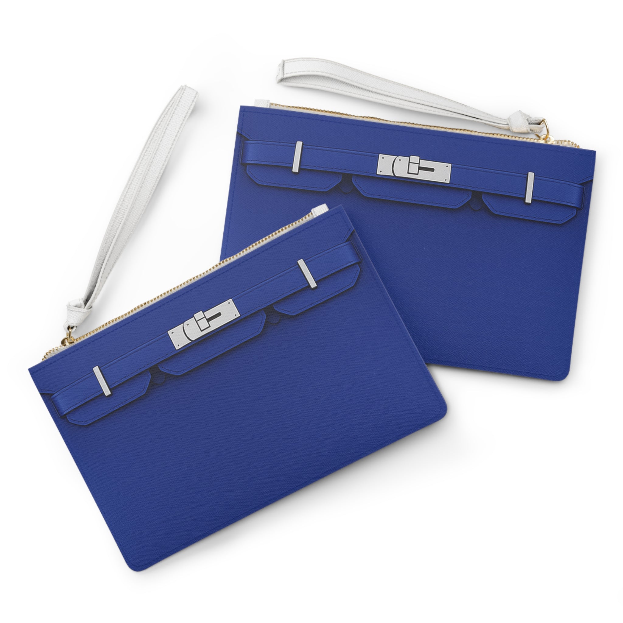Canal Street Electric Blue Clutch Bag — Elegant Wristlet Purse for Evening & Gifts