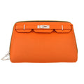 Canal Street Orange PVC Leather  Makeup Bag