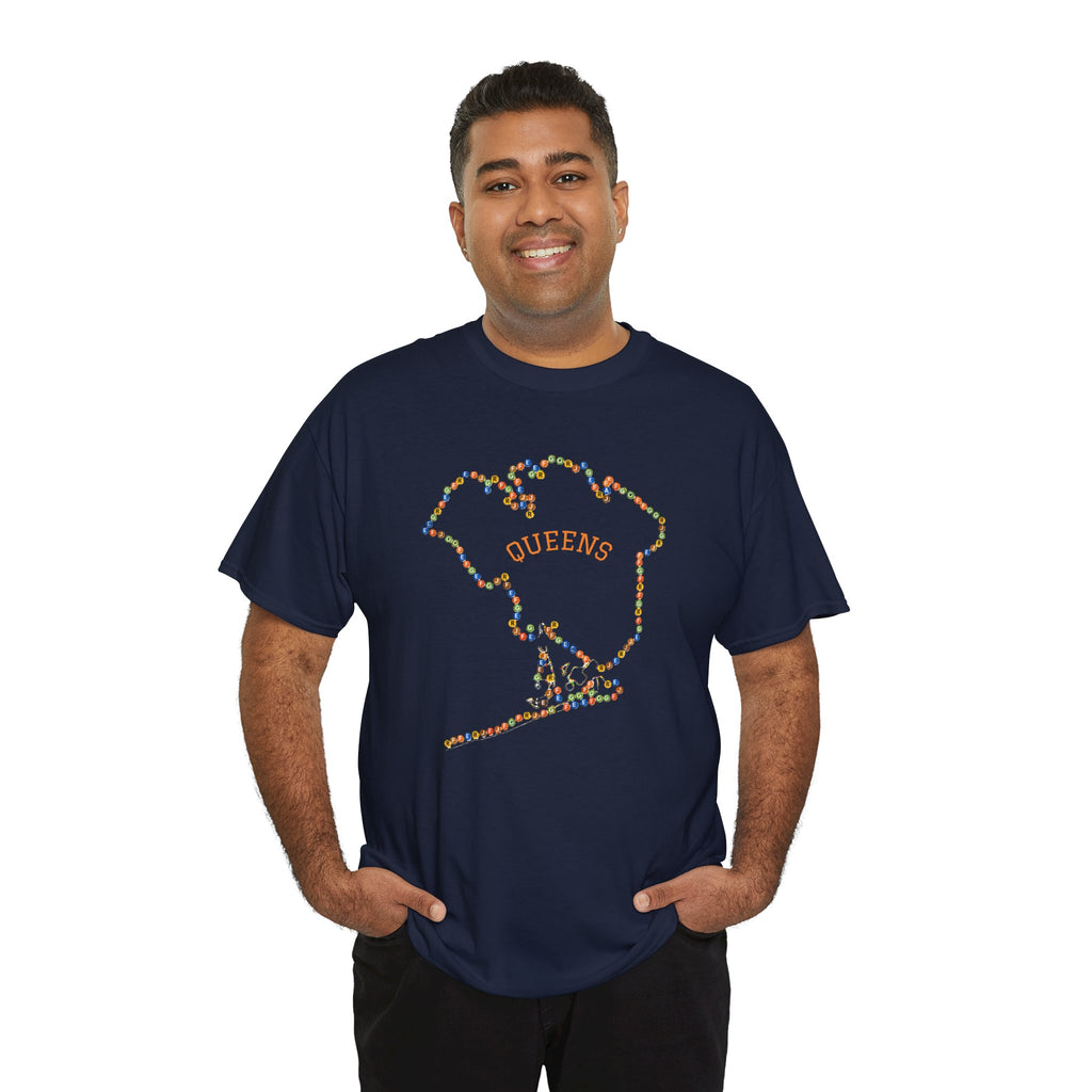 Queens Map Subway Signs T-Shirt | NYC Subway Tee