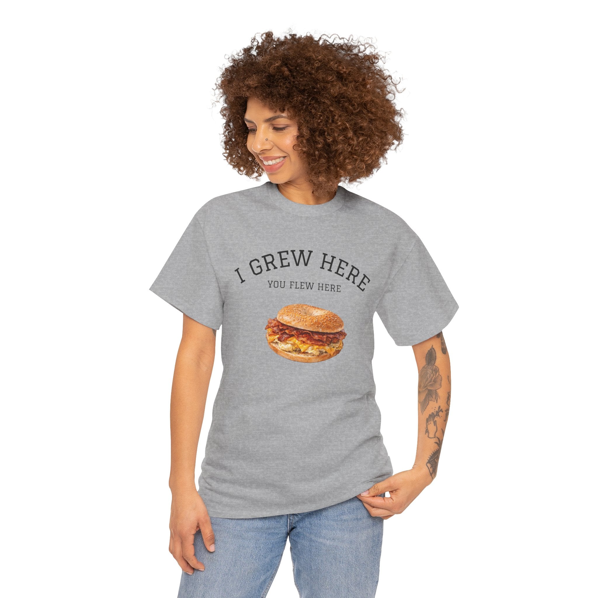 Bacon Egg and Cheese T-Shirt | I Grew Here You Flew Here New York City Bodega Food Tee