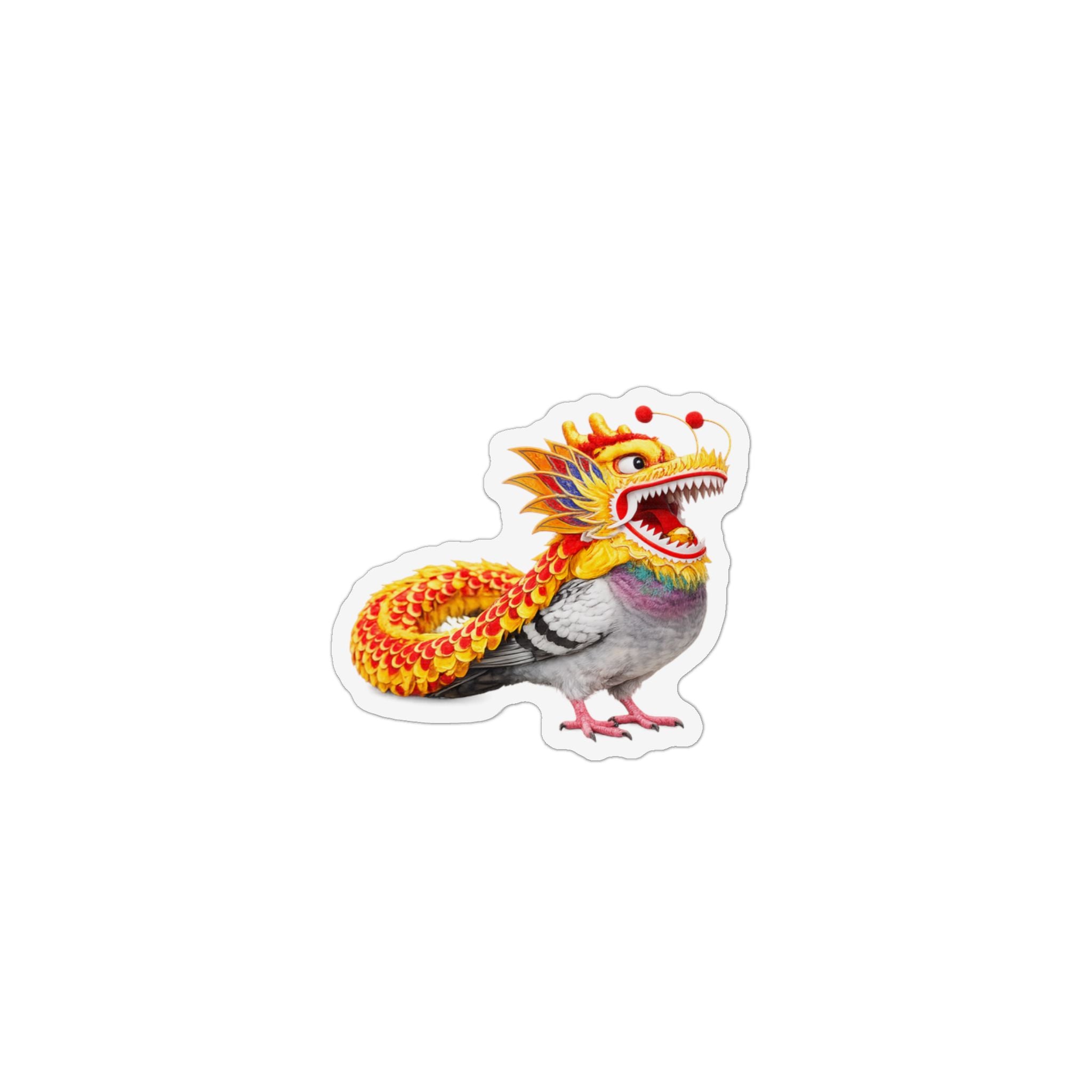 Chinatown NYC Pigeon Magnet | Chinese New Year Dragon Bird Lover Fridge Magnet
