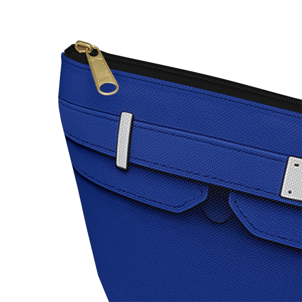 Canal Street Large Blue Makeup Bag —  T-Bottom Travel Bag