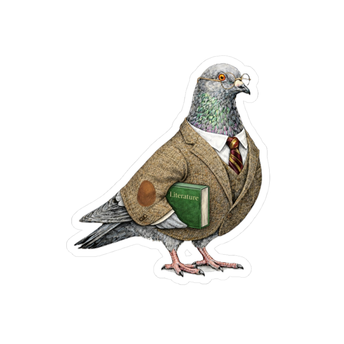 Morningside Heights NYC Pigeon 3" x 3" Sticker