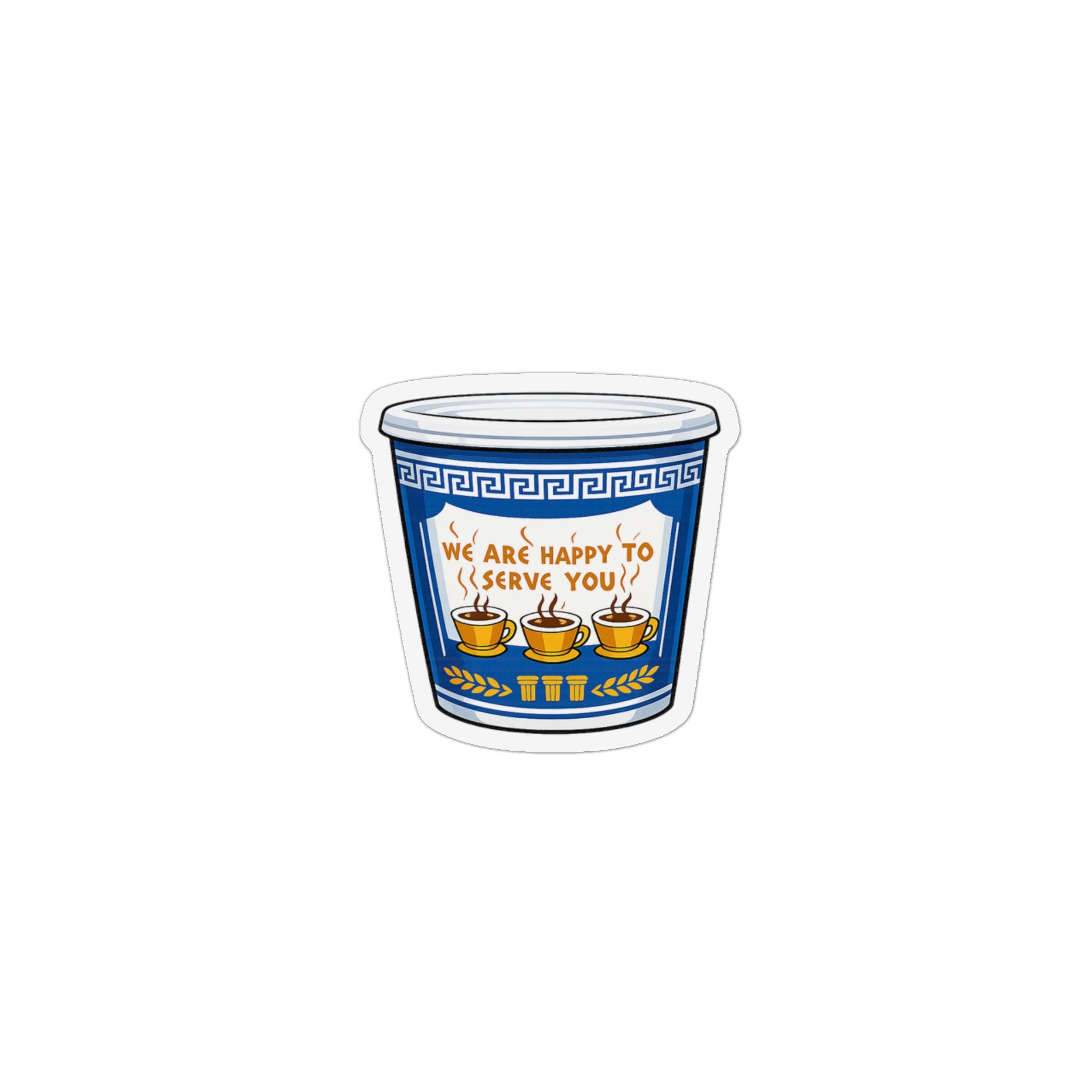 New York Coffee Cup Magnet | Anthora Greek Coffee Cup Magnet