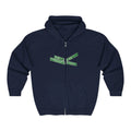 Harlem Street Sign Zip Up Hoodie   NYC Martin Luther King Malcolm X Hooded Sweatshirt