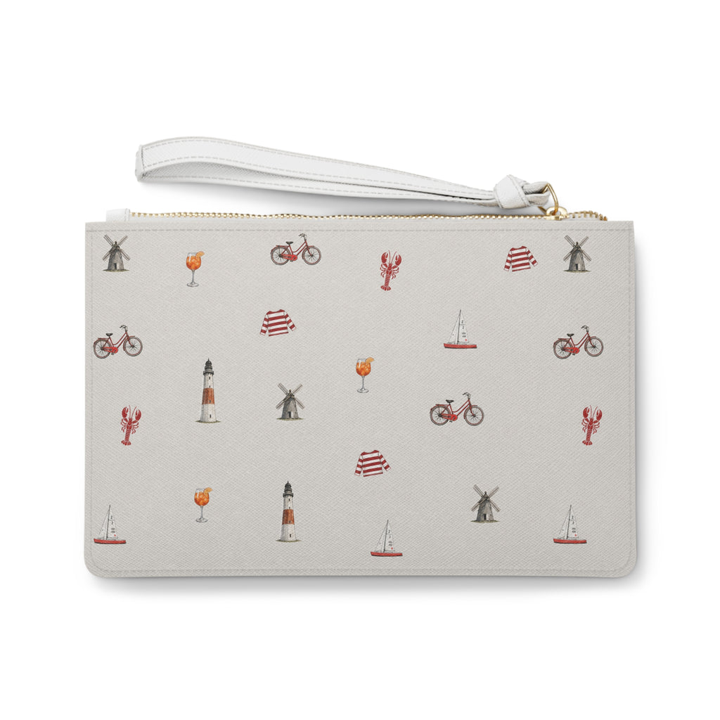 Icons of the Hamptons Heather Gray Clutch