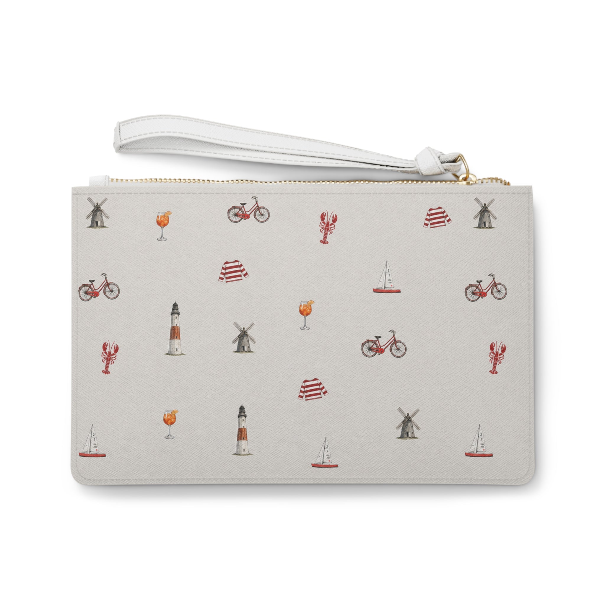 Icons of the Hamptons Heather Gray Clutch
