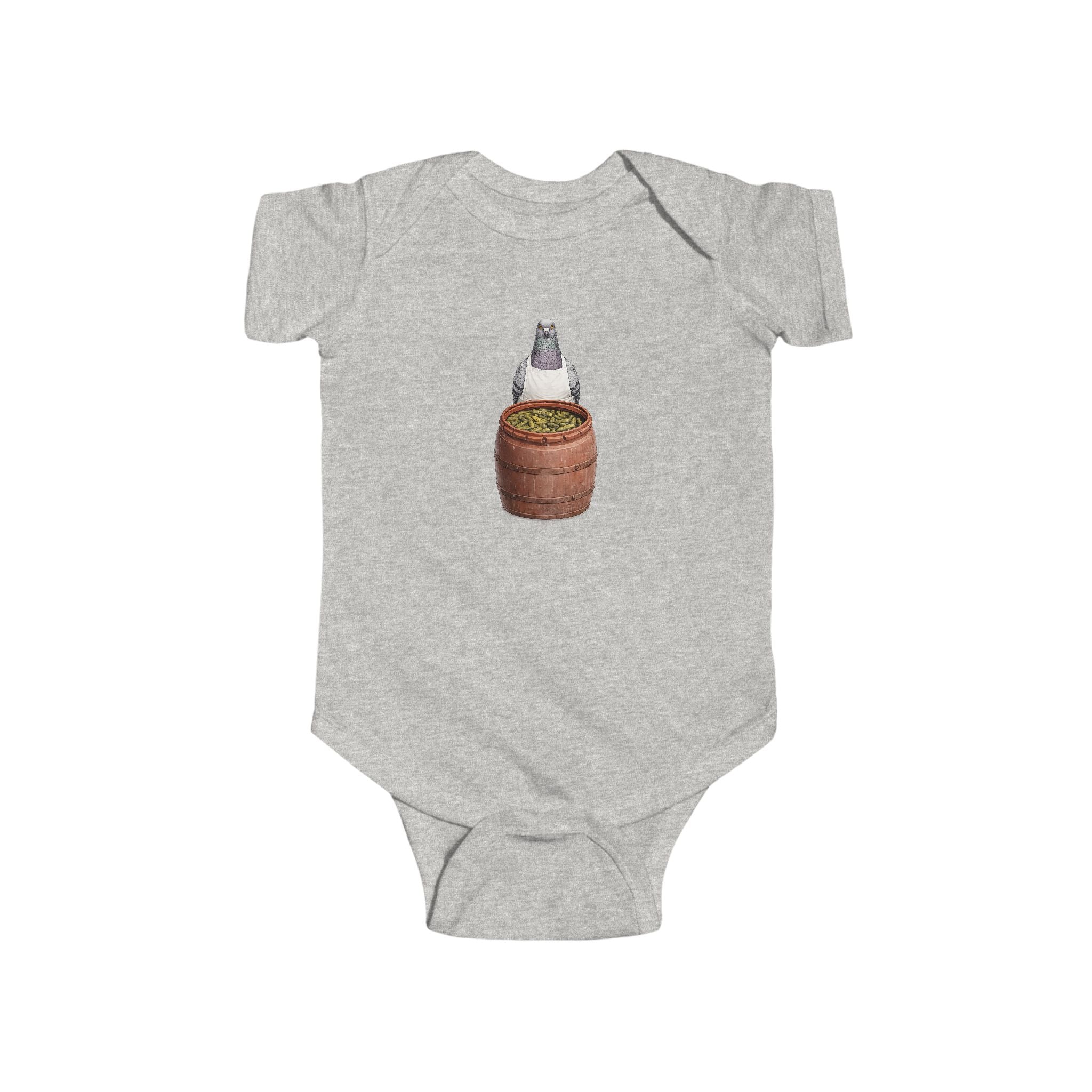 Customizable Lower East Side NYC Pigeon Baby Onesie | New Yorker Reveal Infant Bodysuit