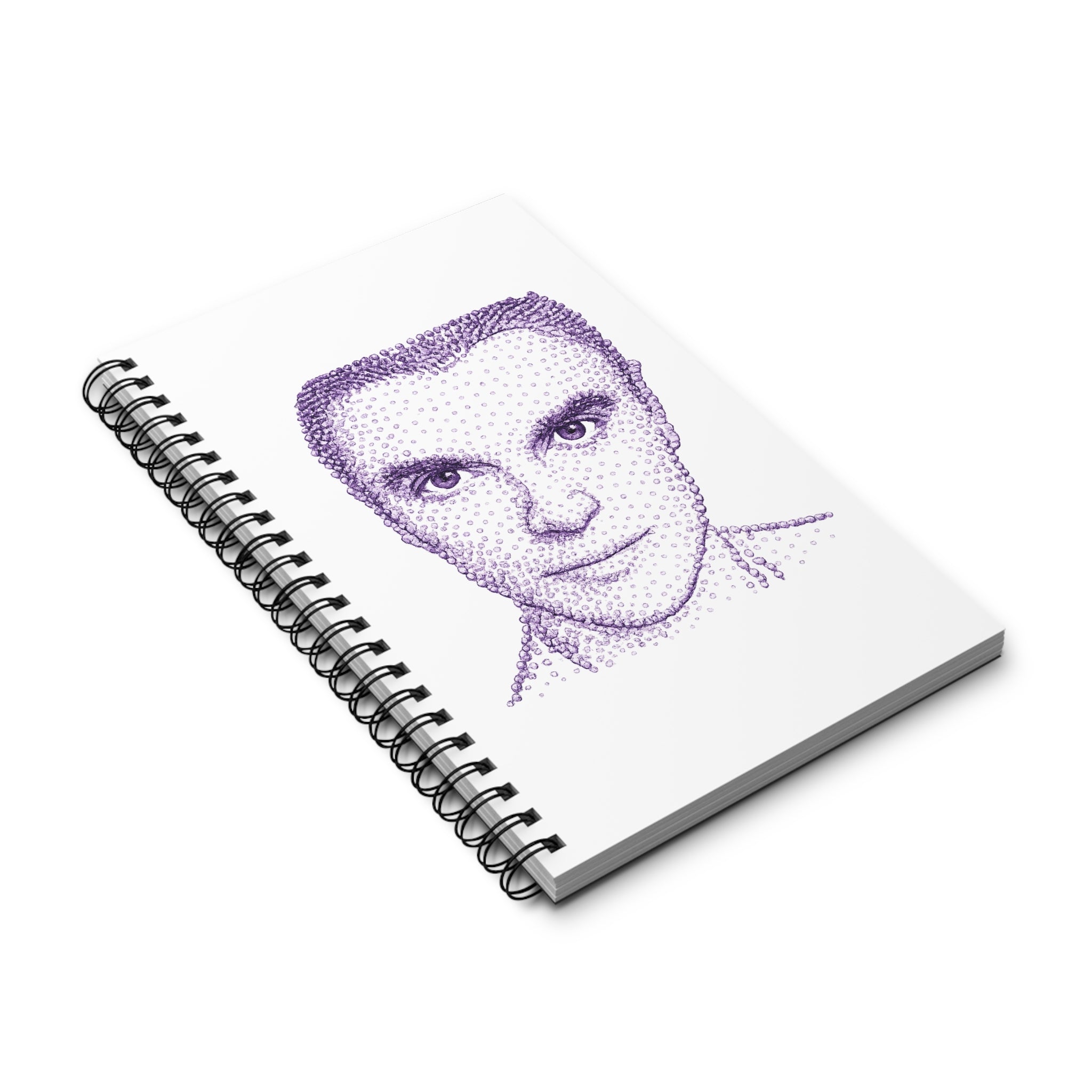 Customizable Alien David Byrne Spiral Journal | NYC Music Talking Heads Notebook