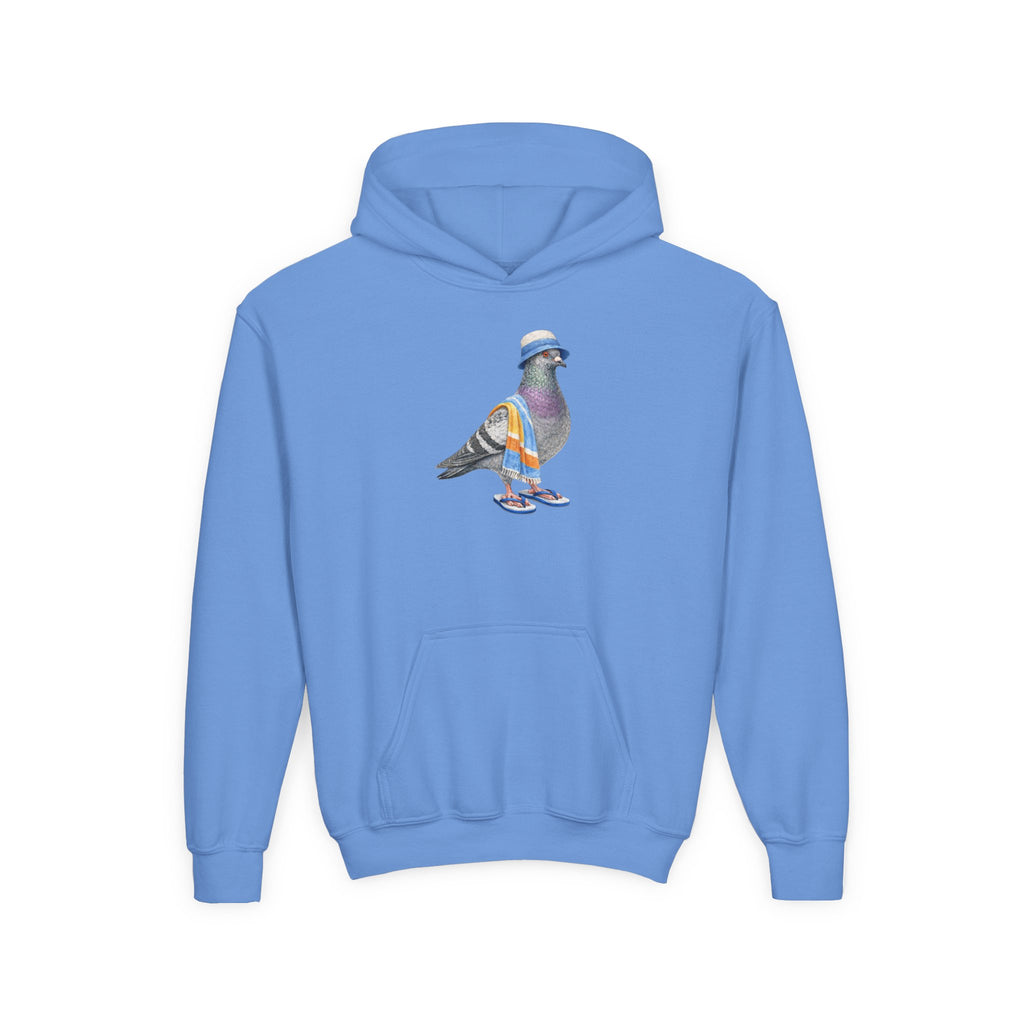 Sudadera con capucha personalizable Coney Island NYC Paloma NYC para niños | Sudadera con capucha para niños amantes de las aves "beach bum" de Nueva York