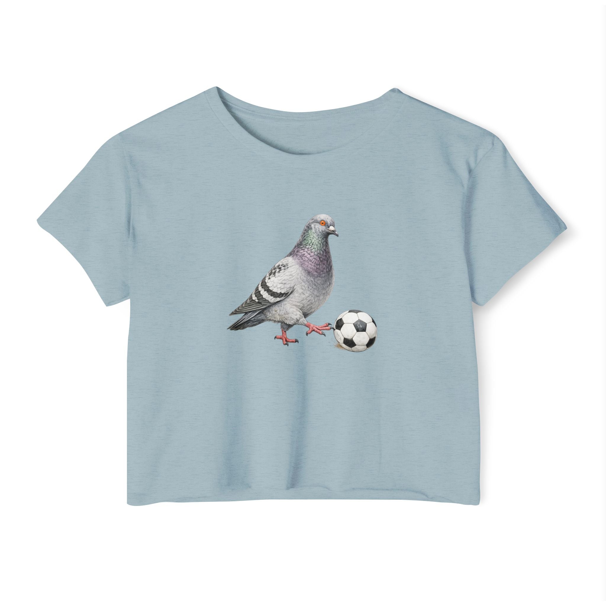 Customizable Corona NYC Pigeon Soccer Crop Top