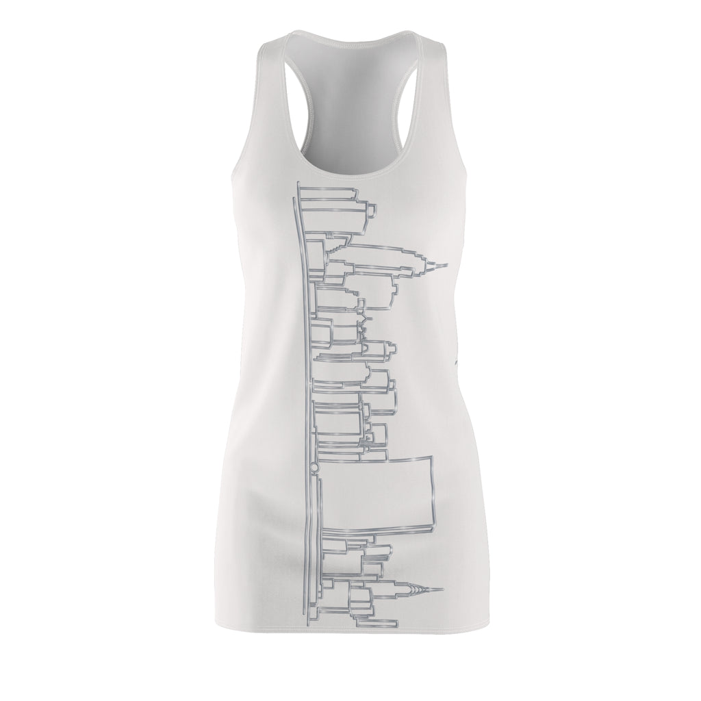 Manhattan Skyline Racerback Dress — View from Queens and New Jersey Dress