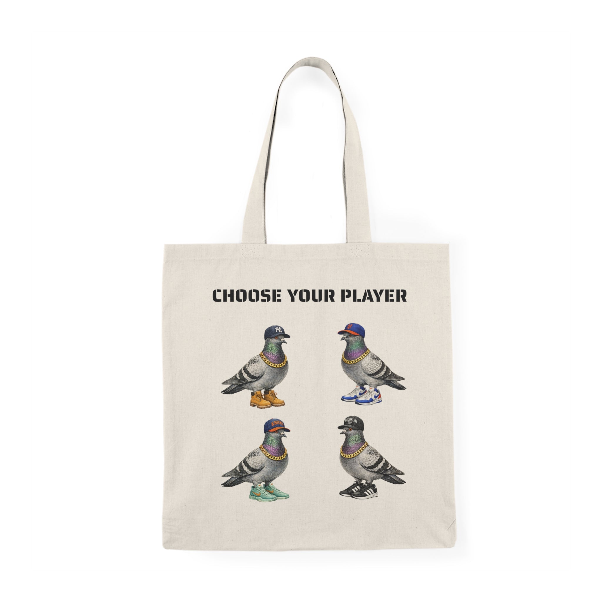 New York Sports NYC Pigeon Subway Tote Bag | The New Yorker Knicks Yankees Mets Nets Bird Lovers Tote