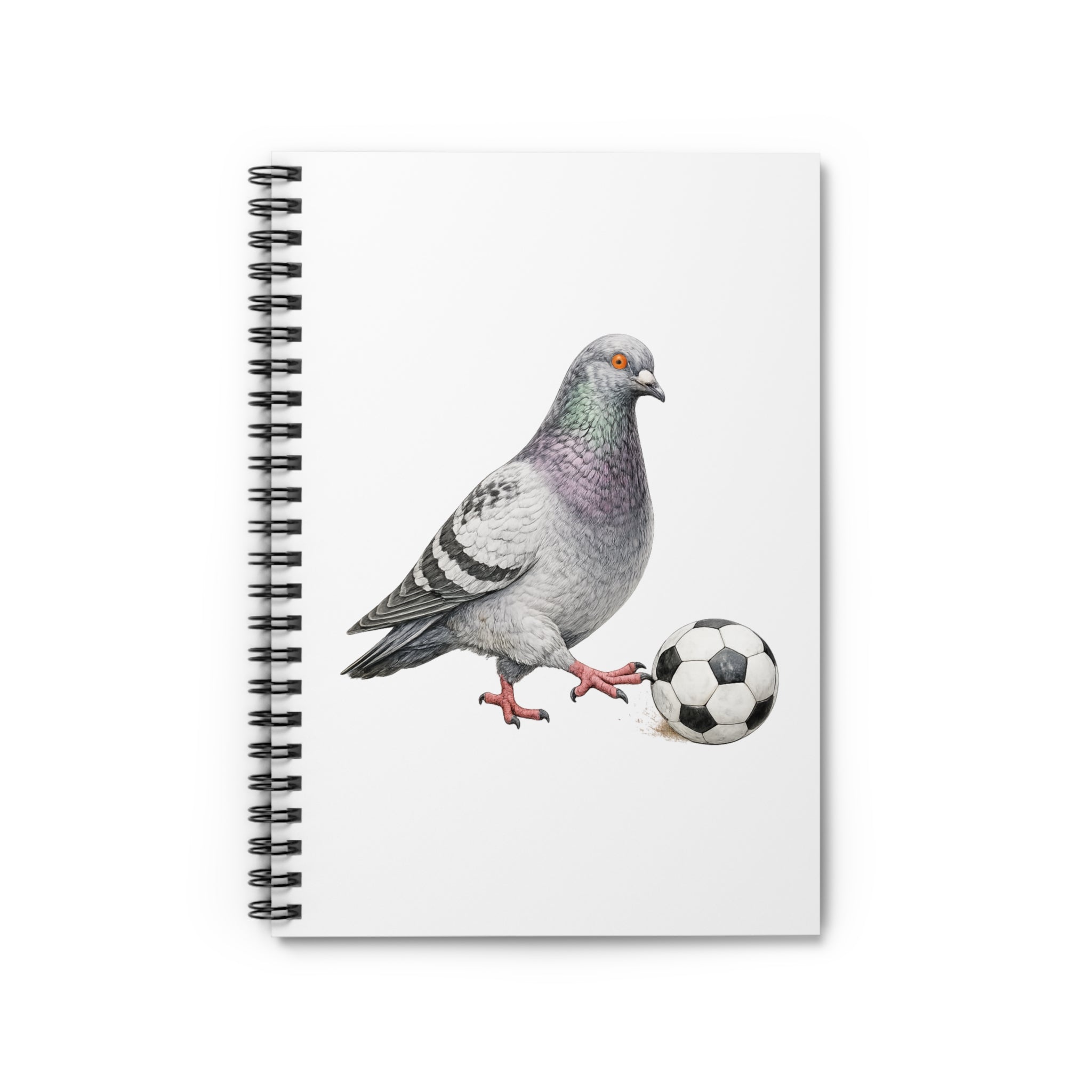 Customizable Corona NYC Pigeon Spiral Journal | Queens Soccer Futbol Bird Lovers Notebook
