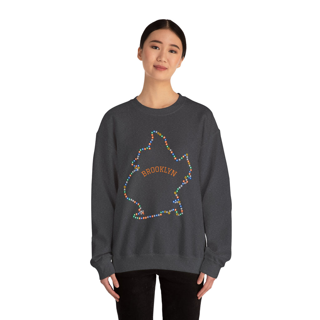 Sudadera con mapa del metro de Brooklyn | Suéter de cuello redondo de NYC
