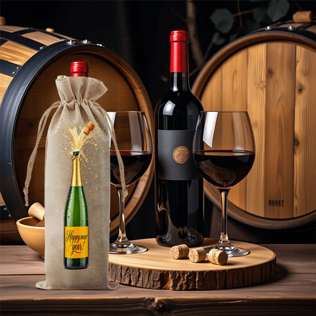 Customizable Champagne Bottle Wine Gift Bag