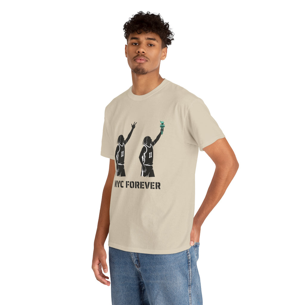 New York Basketball Jalen Brunson Tee | NYC Icons Statue of Liberty T-shirt