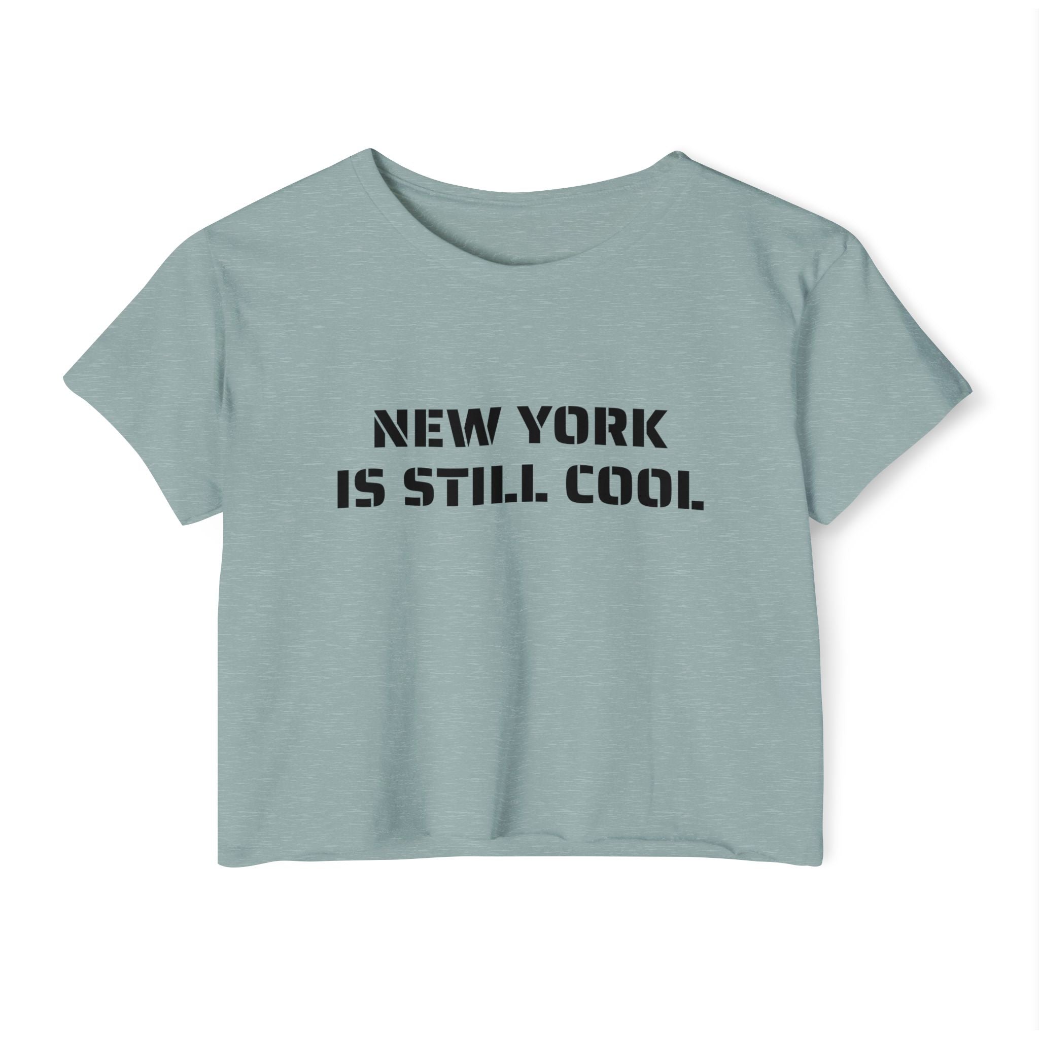 New York Is Still Cool Crop Top T-shirt   NYC Tee