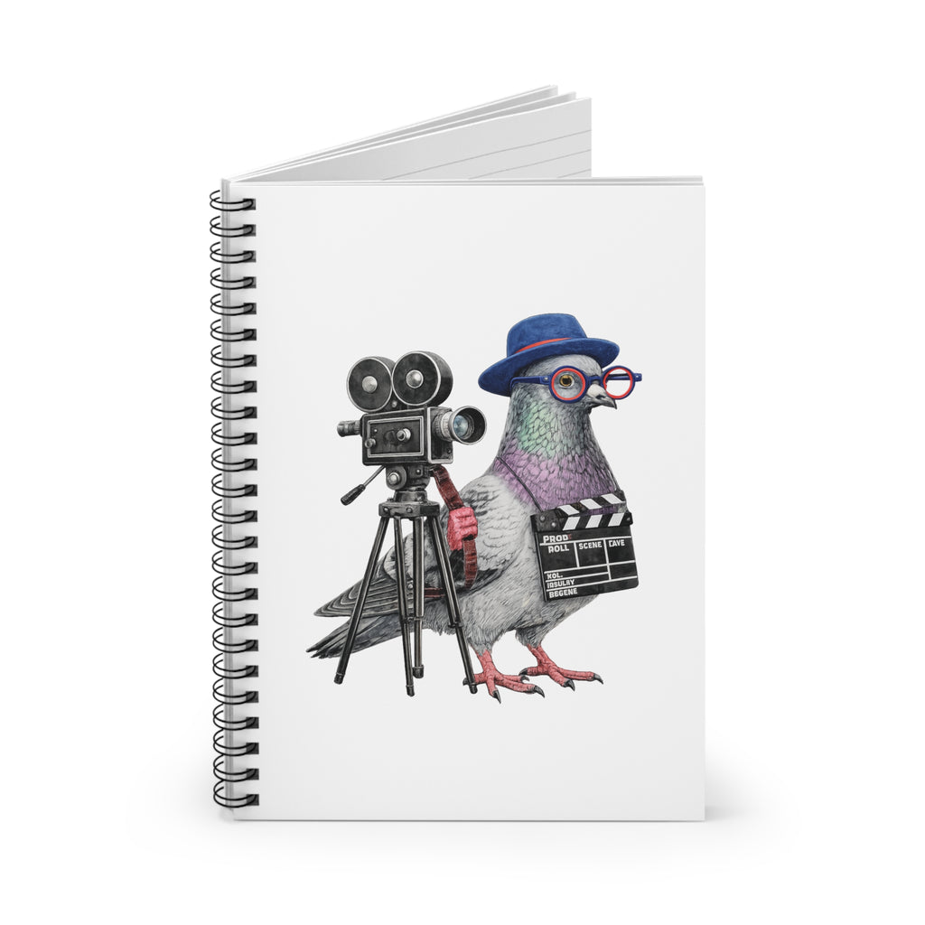 Customizable Tribeca NYC Pigeon Spiral Journal | Bird Lovers Notebook