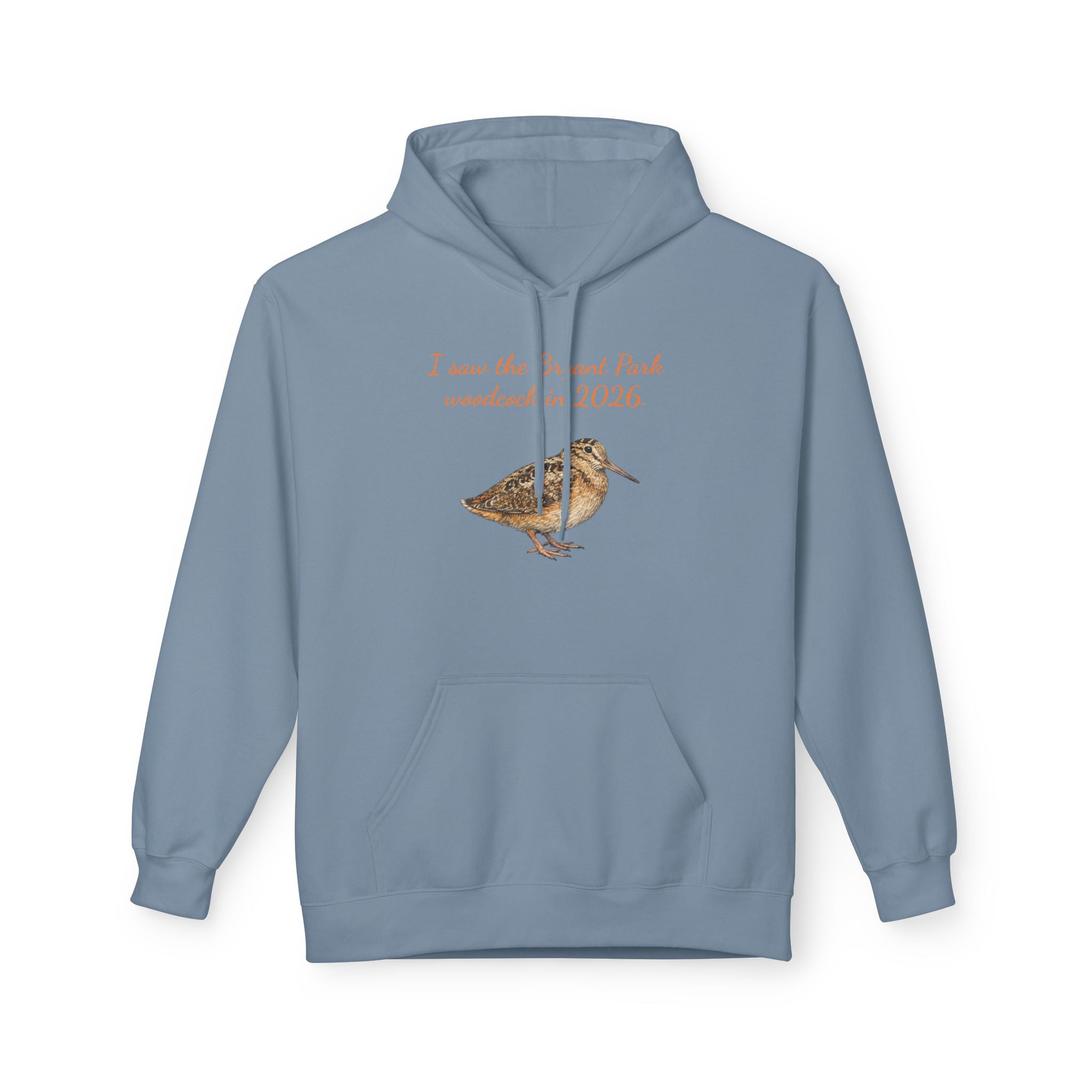 Bryant Park American Woodcock Bird Hoodie — Nature & Birdwatching Hooded Pullover Sweatshirt
