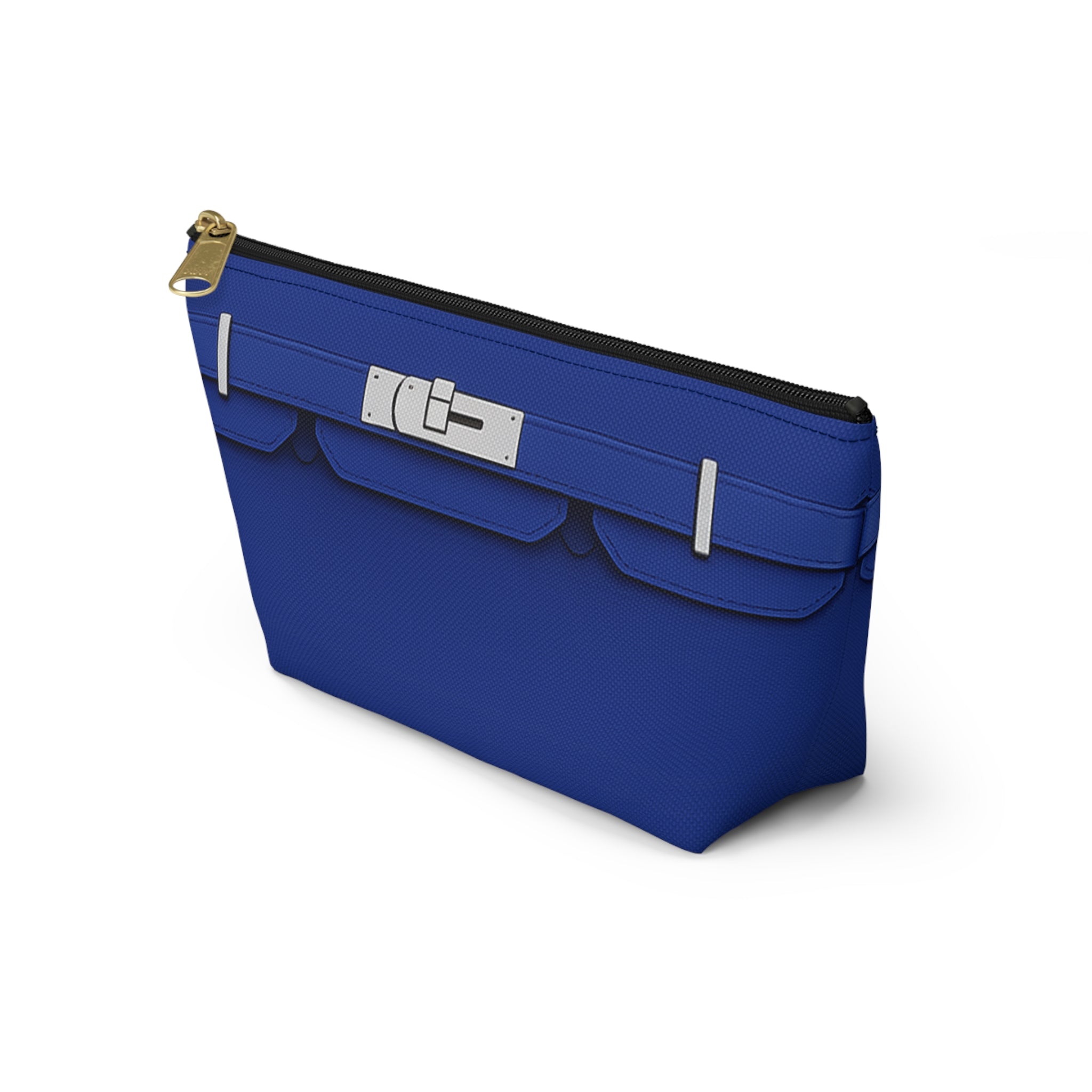 Canal Street Blue Makeup Bag —  T-Bottom Travel Bag