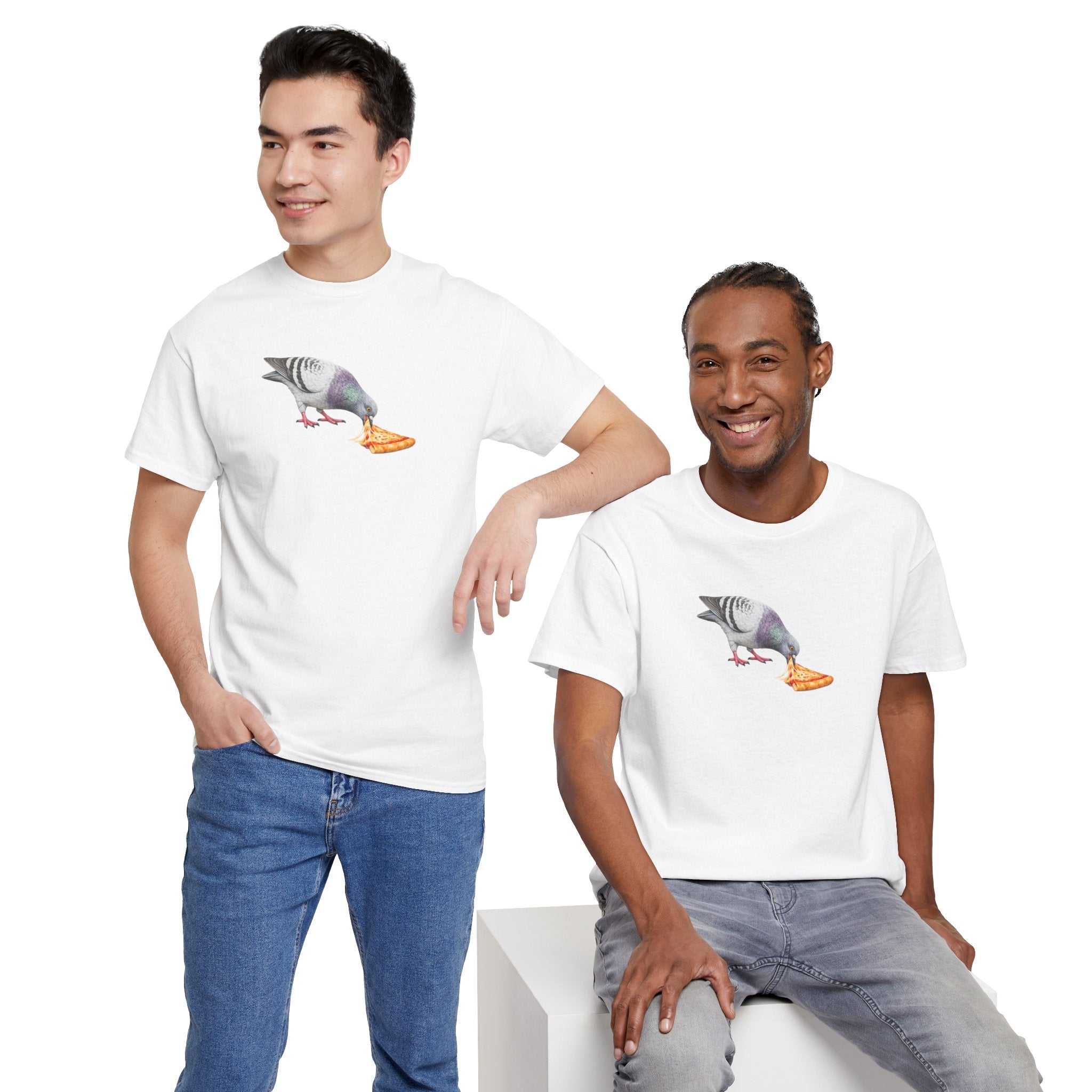 Customizable Little Italy NYC Pigeon T-Shirt | New York Pizza Lover Tee